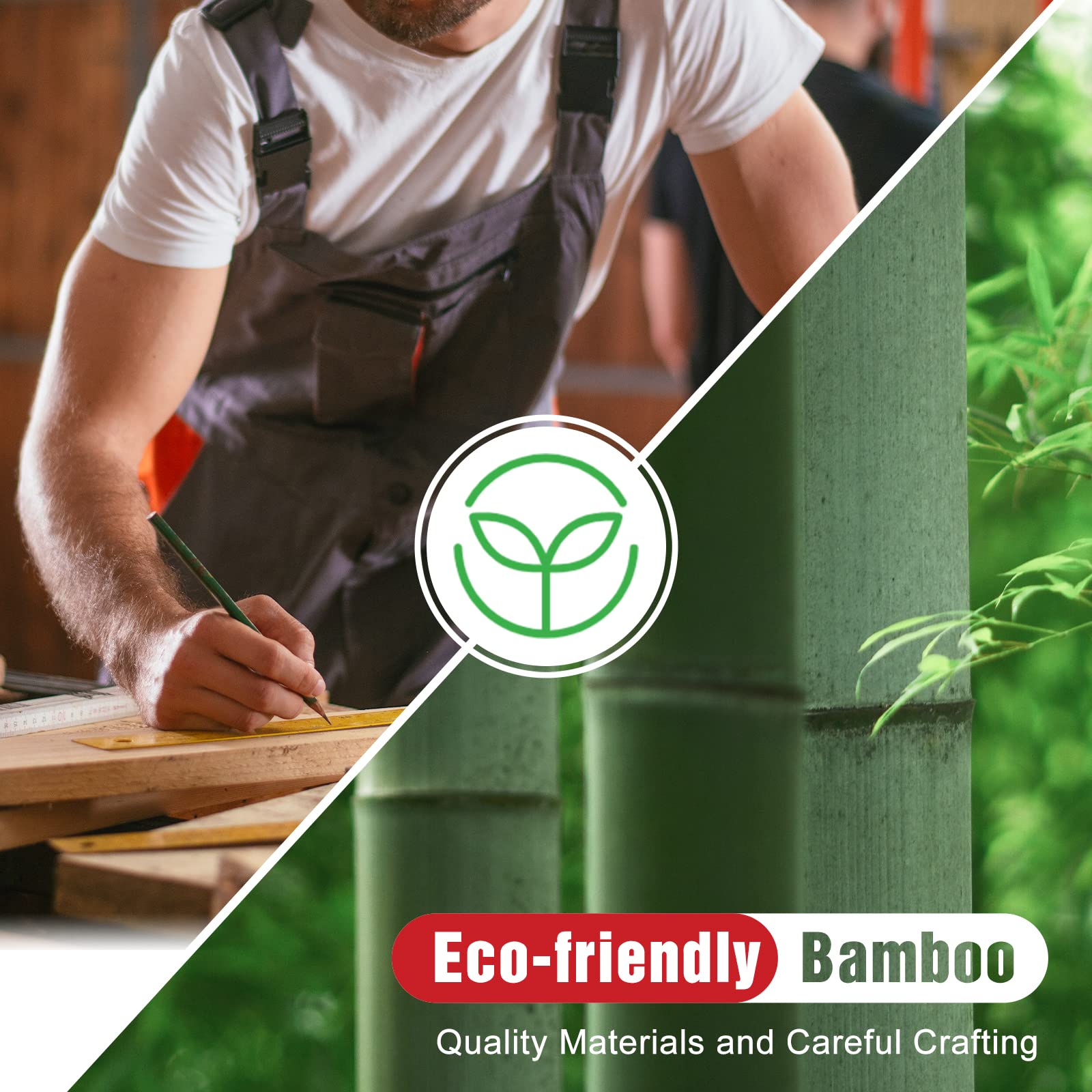 Bamboo Toilet Paper Holder with 4+1 Rolls Storage