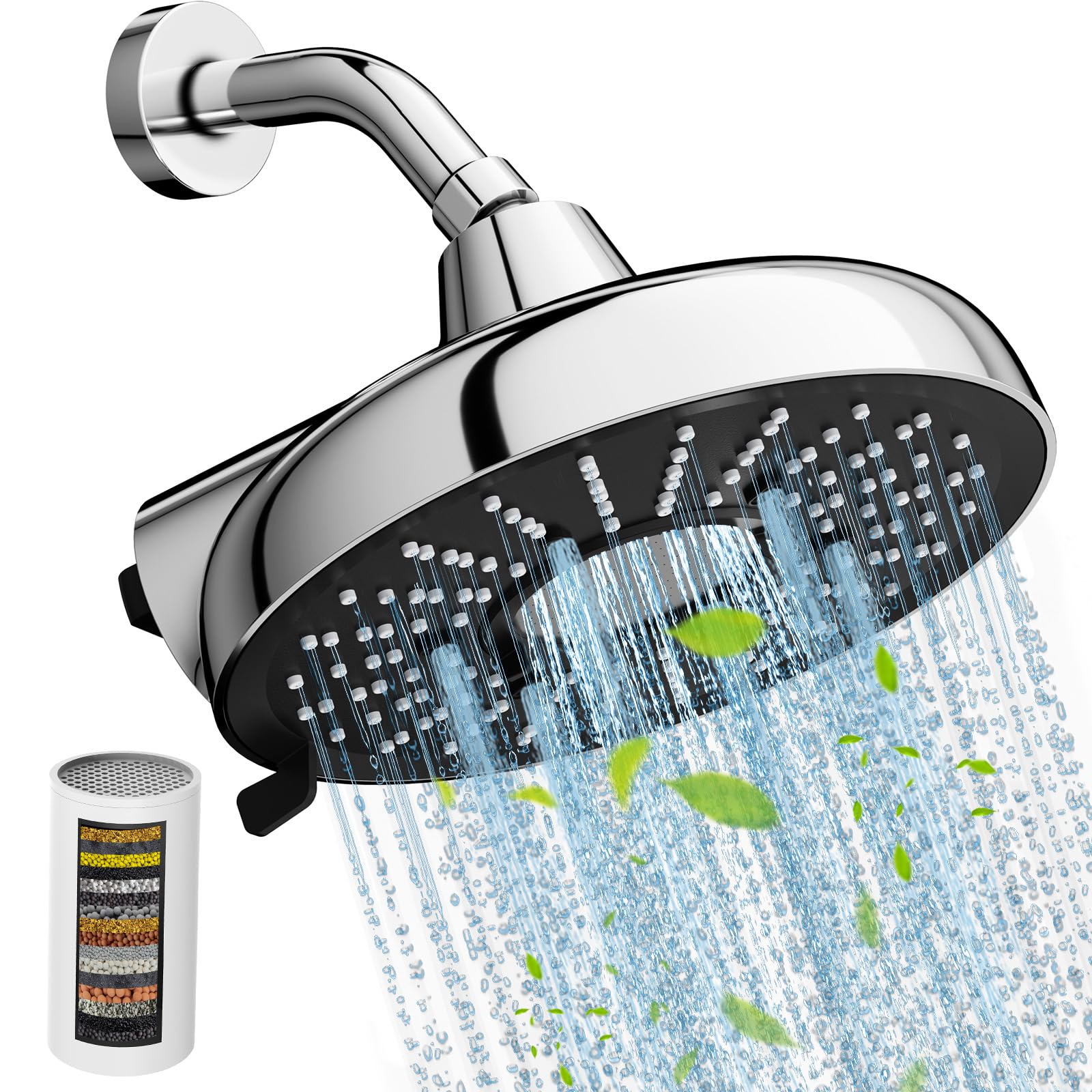 8 Inch Filter Top Spray Shower Head