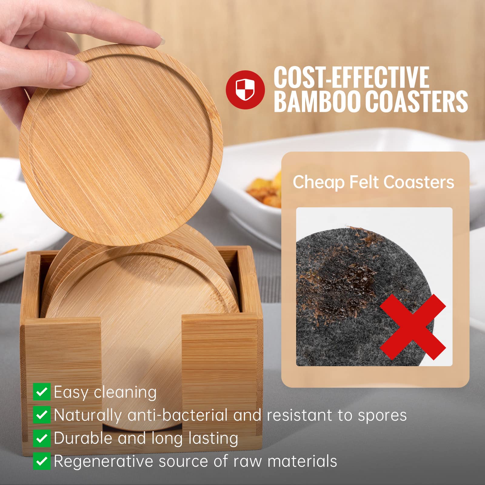 Round Drinks Coaster Mat