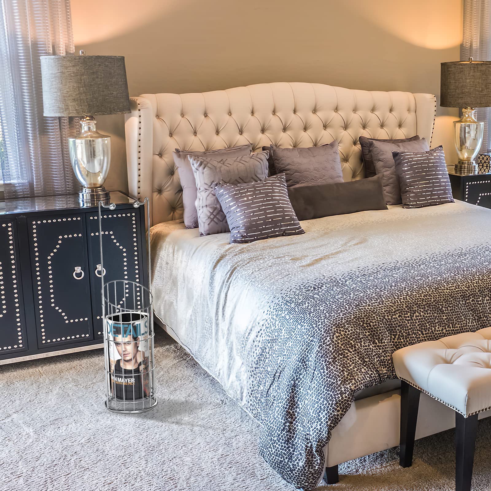 Toilet Paper Holder with High Raised Base