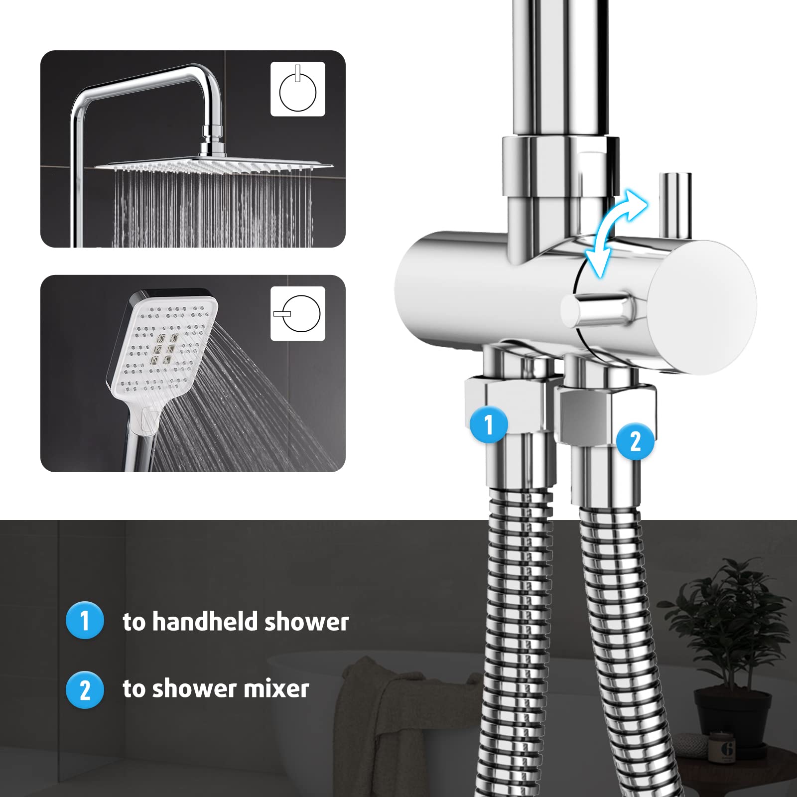 Shower Kit with Trim Kit Diverter