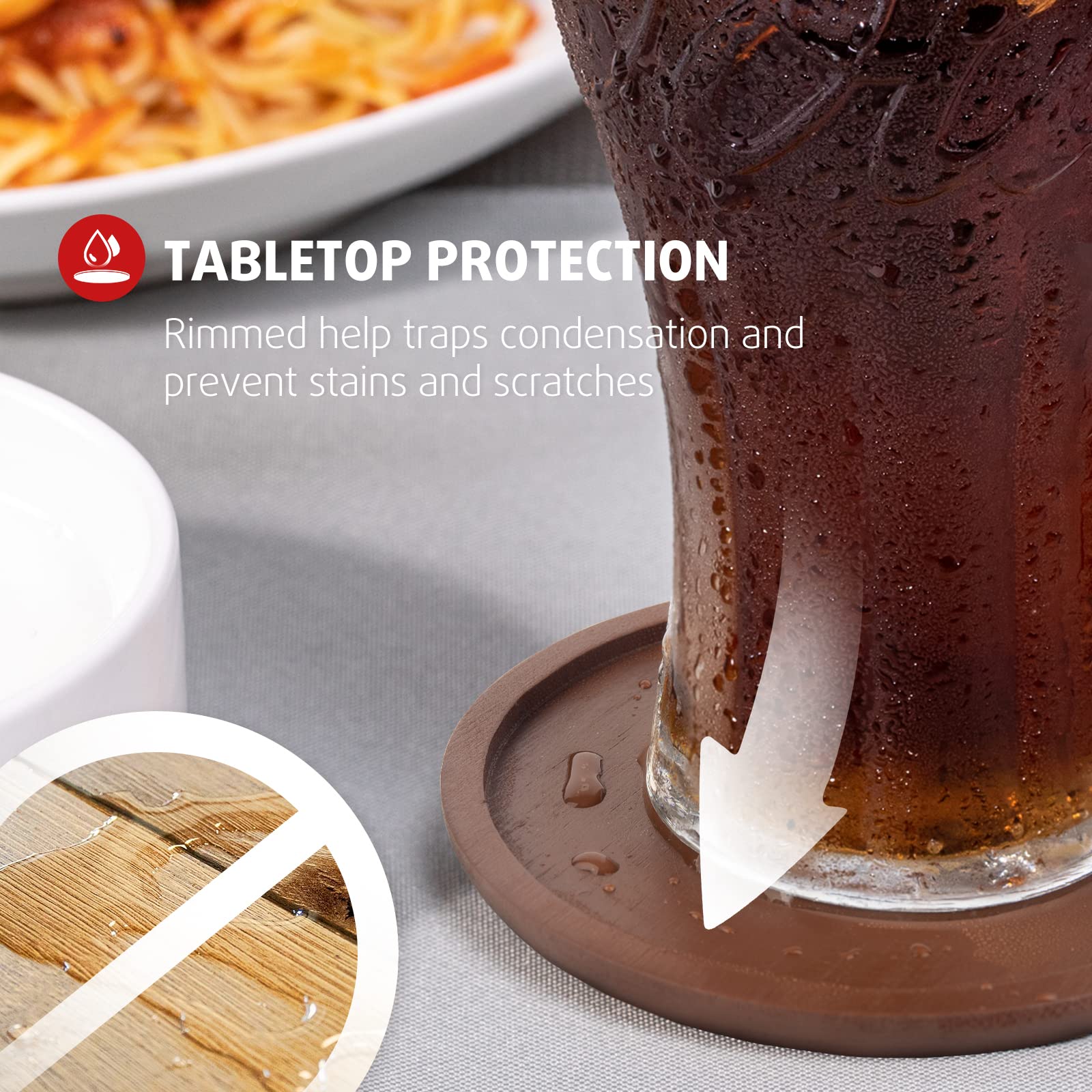 Round Drinks Coaster Mat