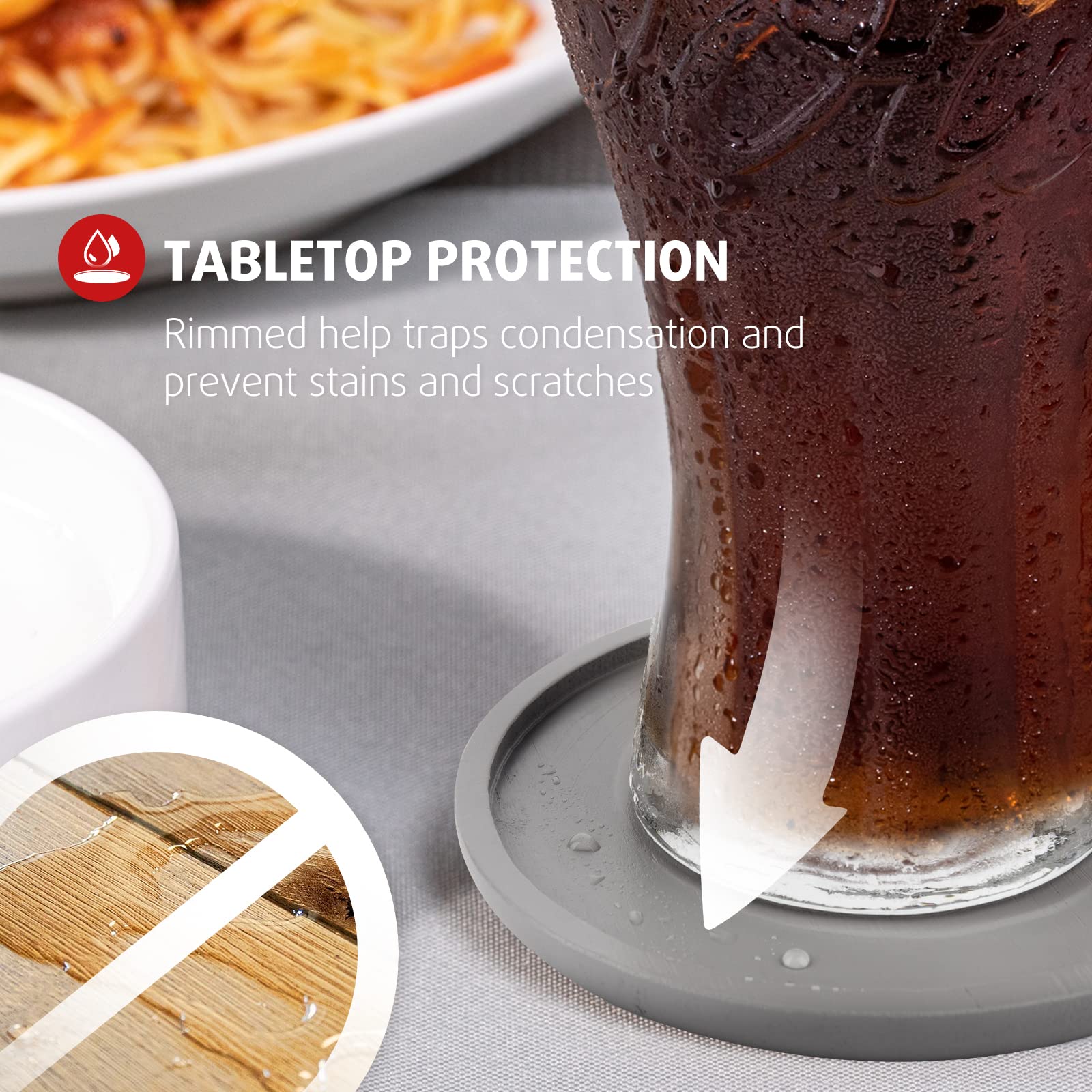 Round Drinks Coaster Mat