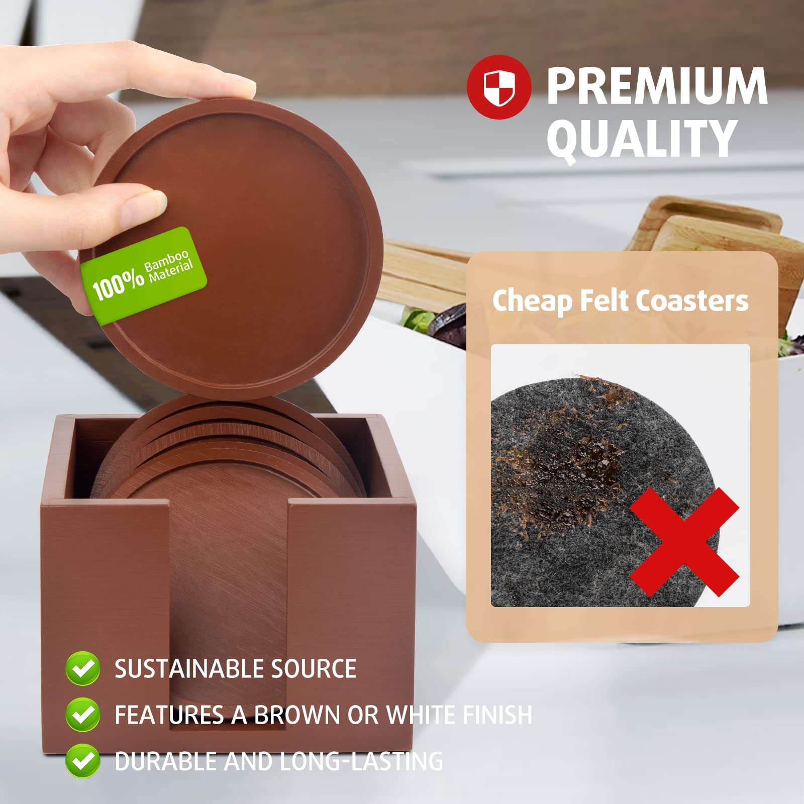 Round Drinks Coaster Mat