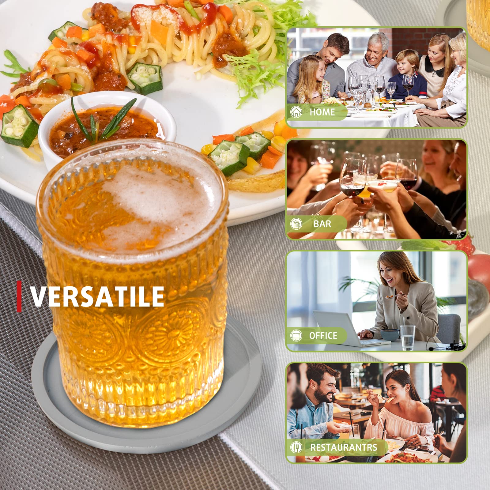 Round Drinks Coaster Mat