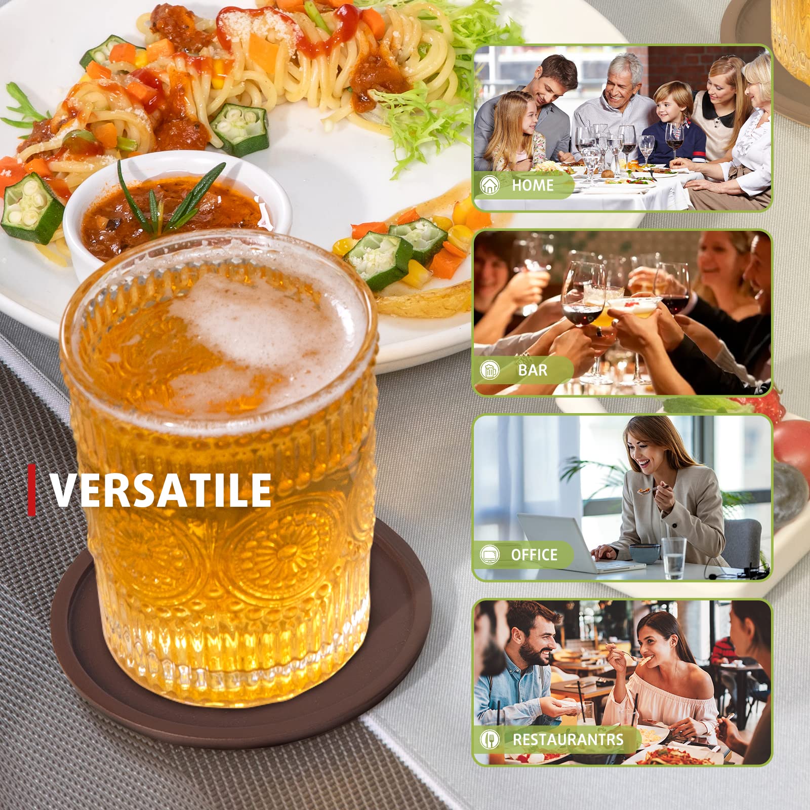 Round Drinks Coaster Mat