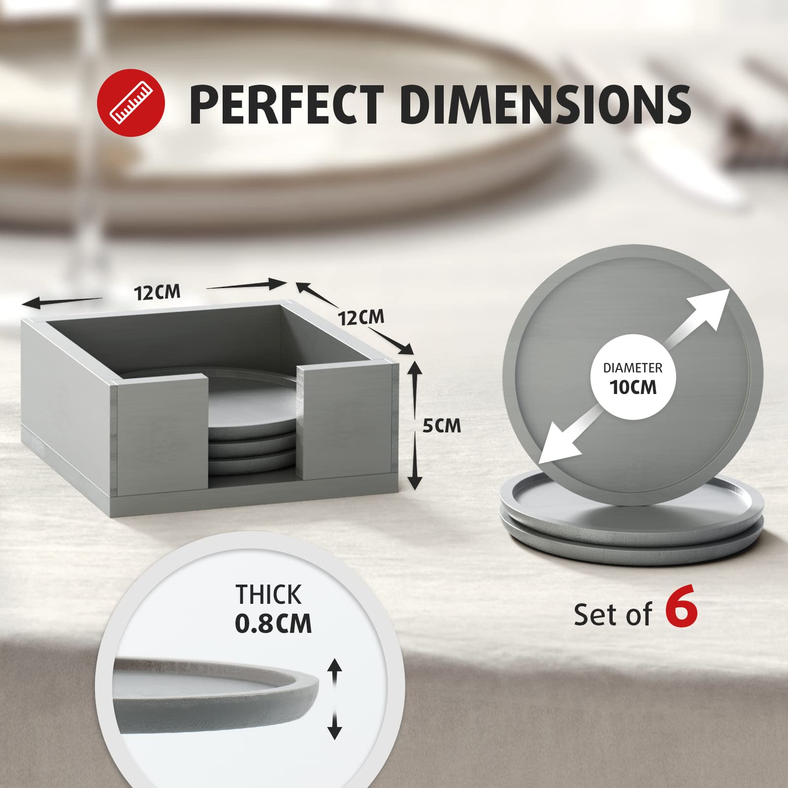 Round Drinks Coaster Mat