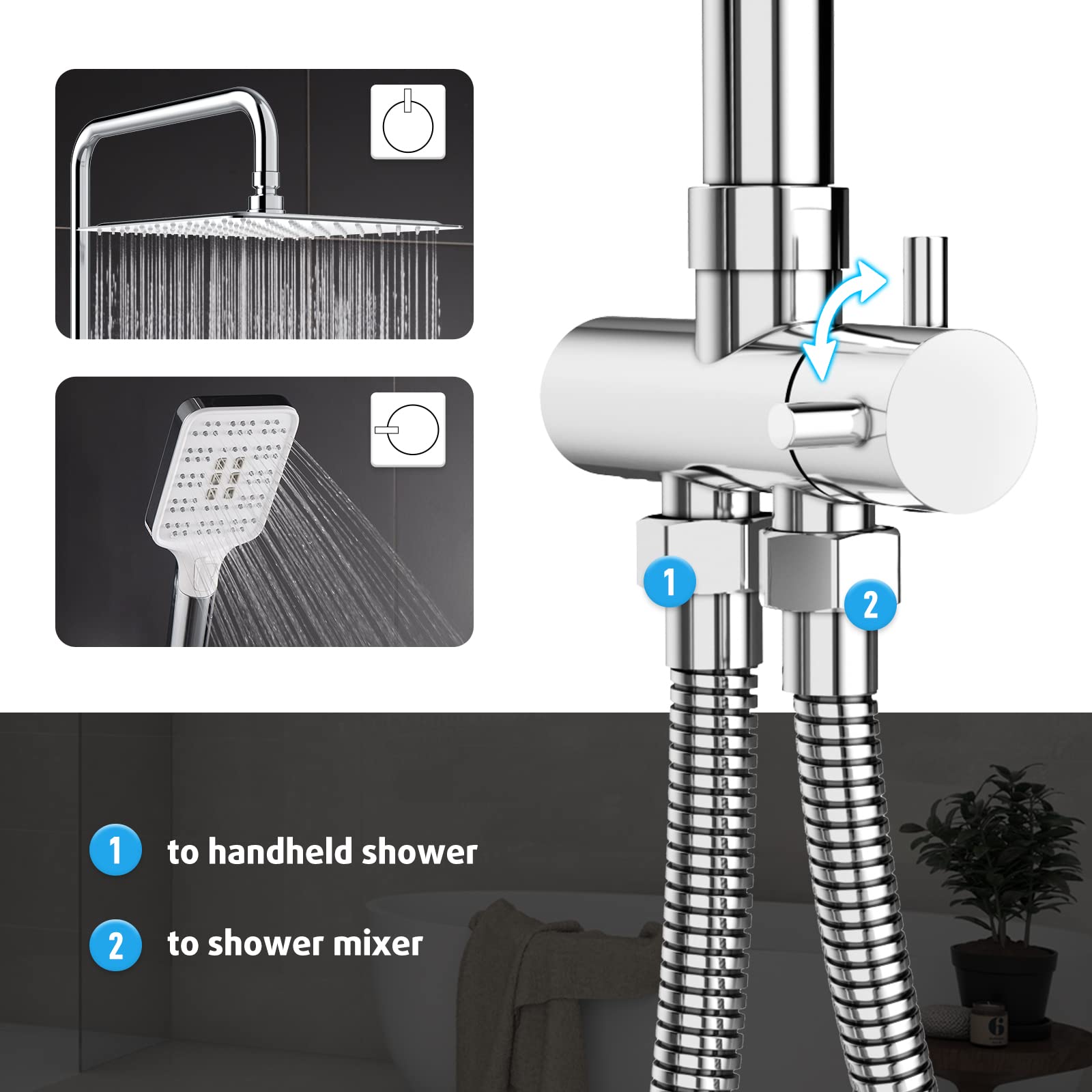 Shower Kit with Trim Kit Diverter