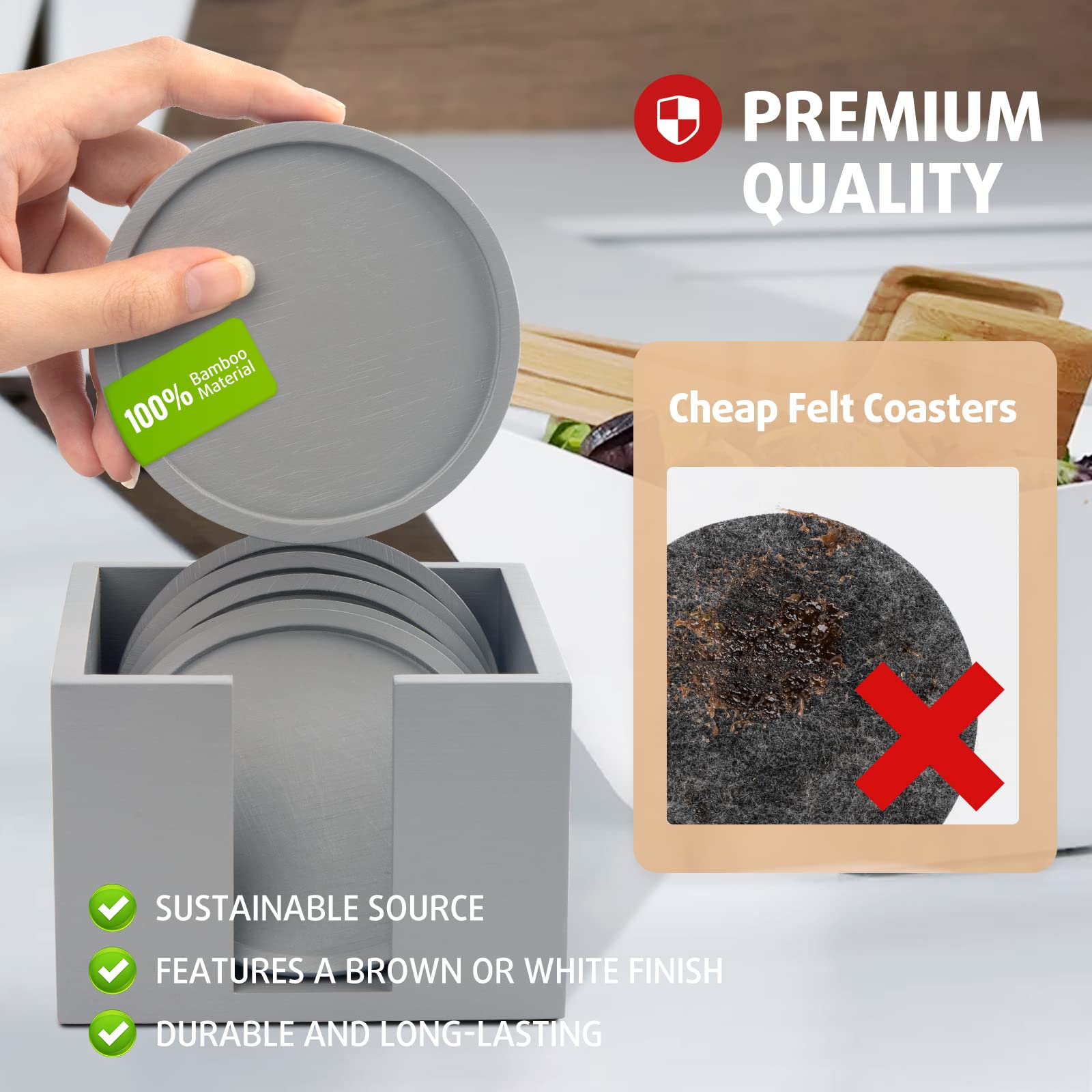 Round Drinks Coaster Mat