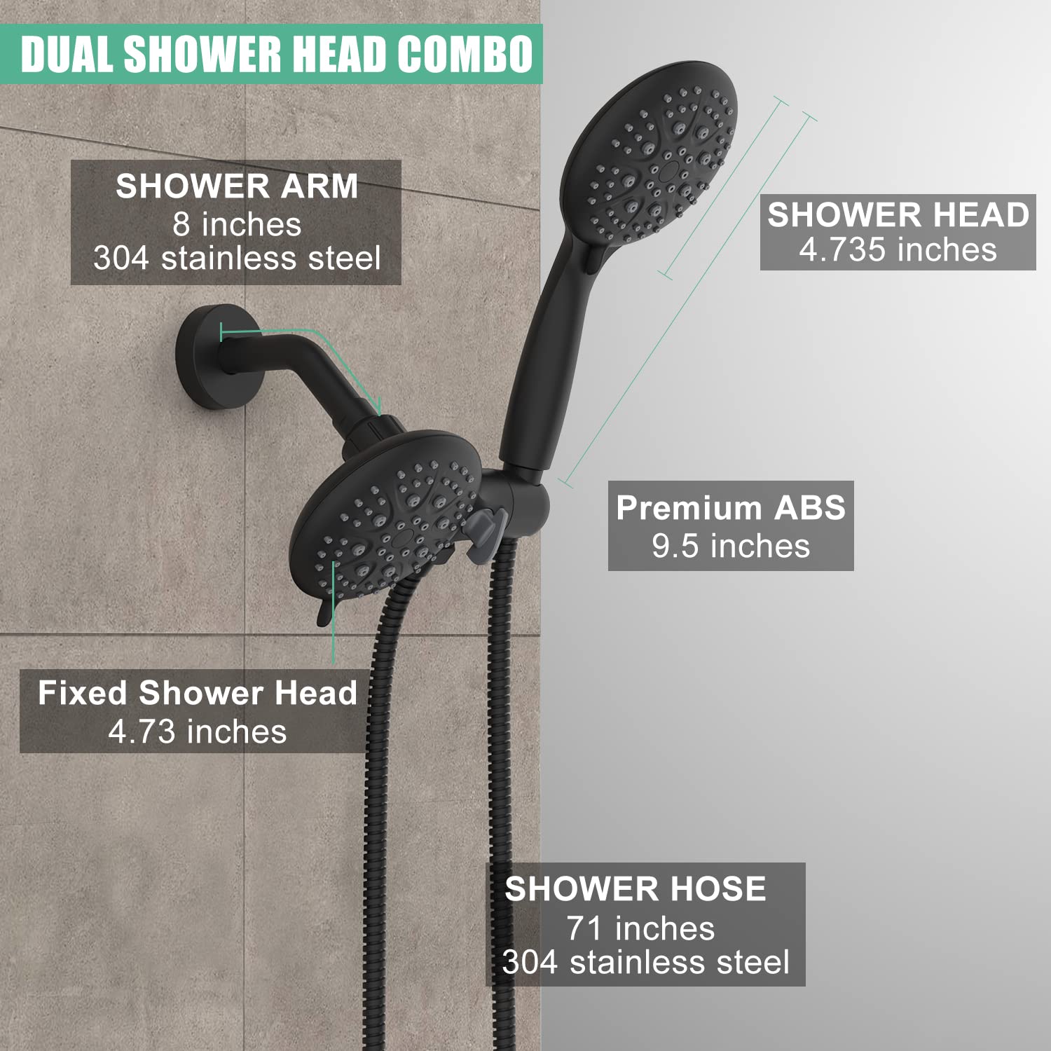 ​3-Way Dual Shower System