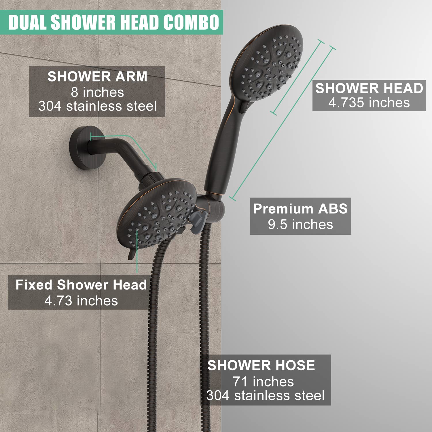 ​3-Way Dual Shower System