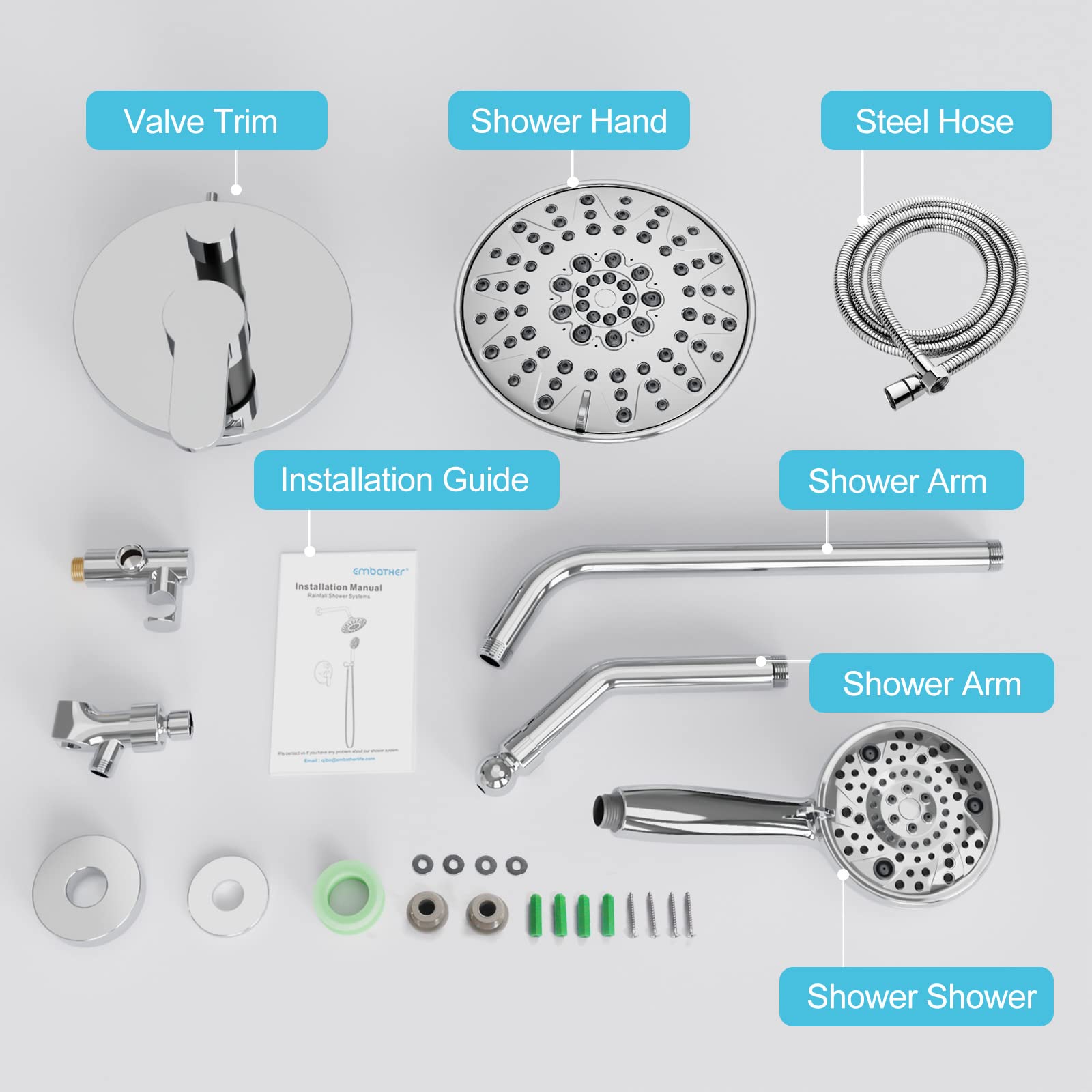ABS Shower Set (Round)