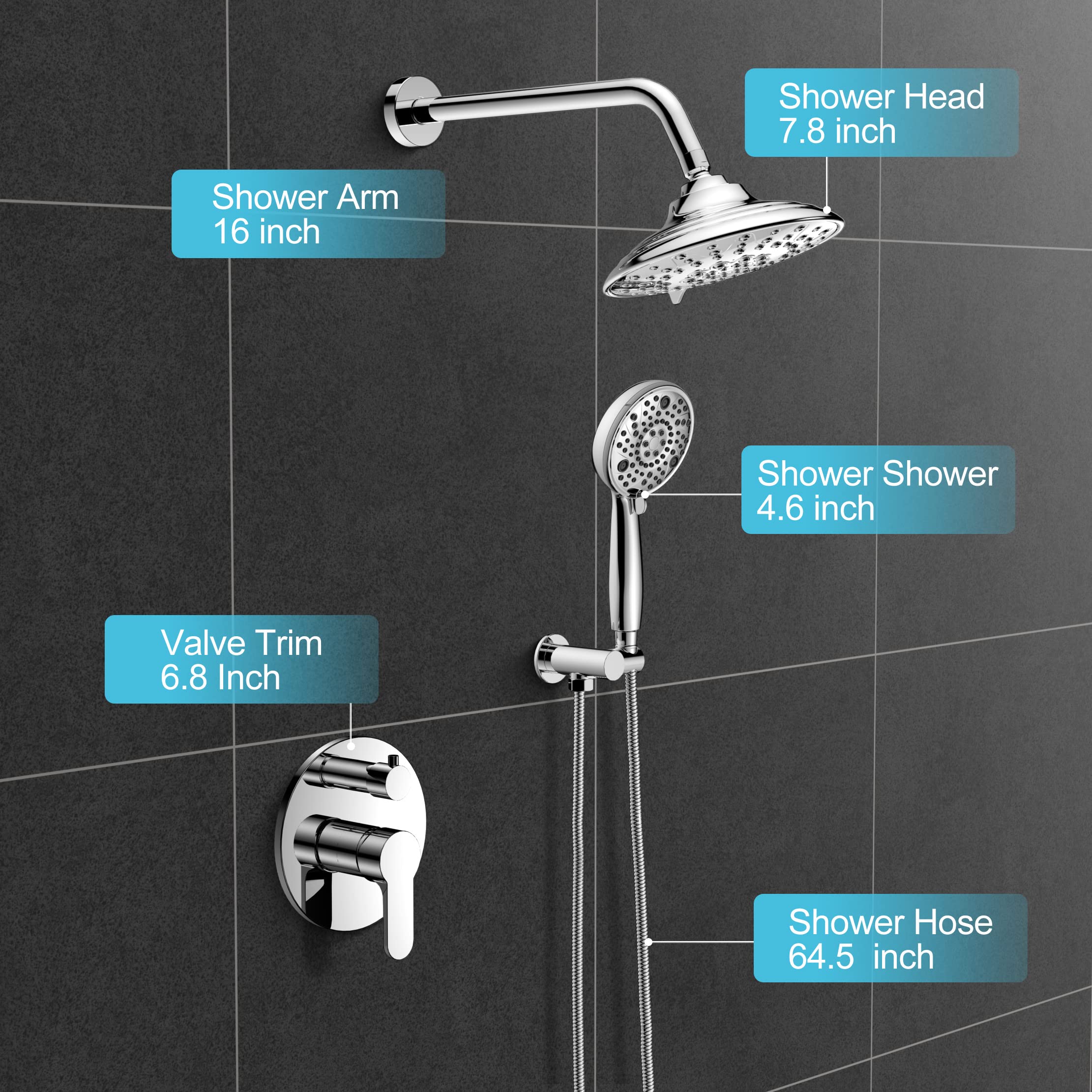 ABS Shower Set (Round)
