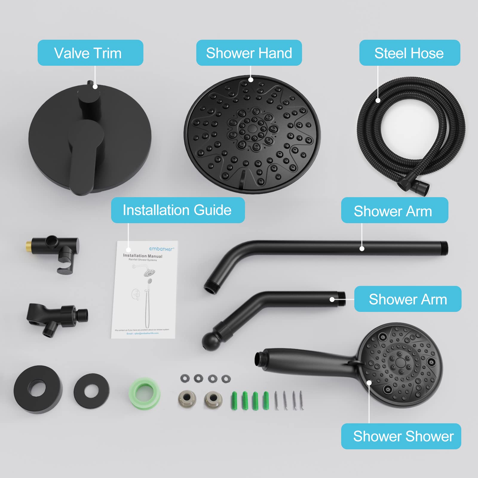 ABS Shower Set (Round)