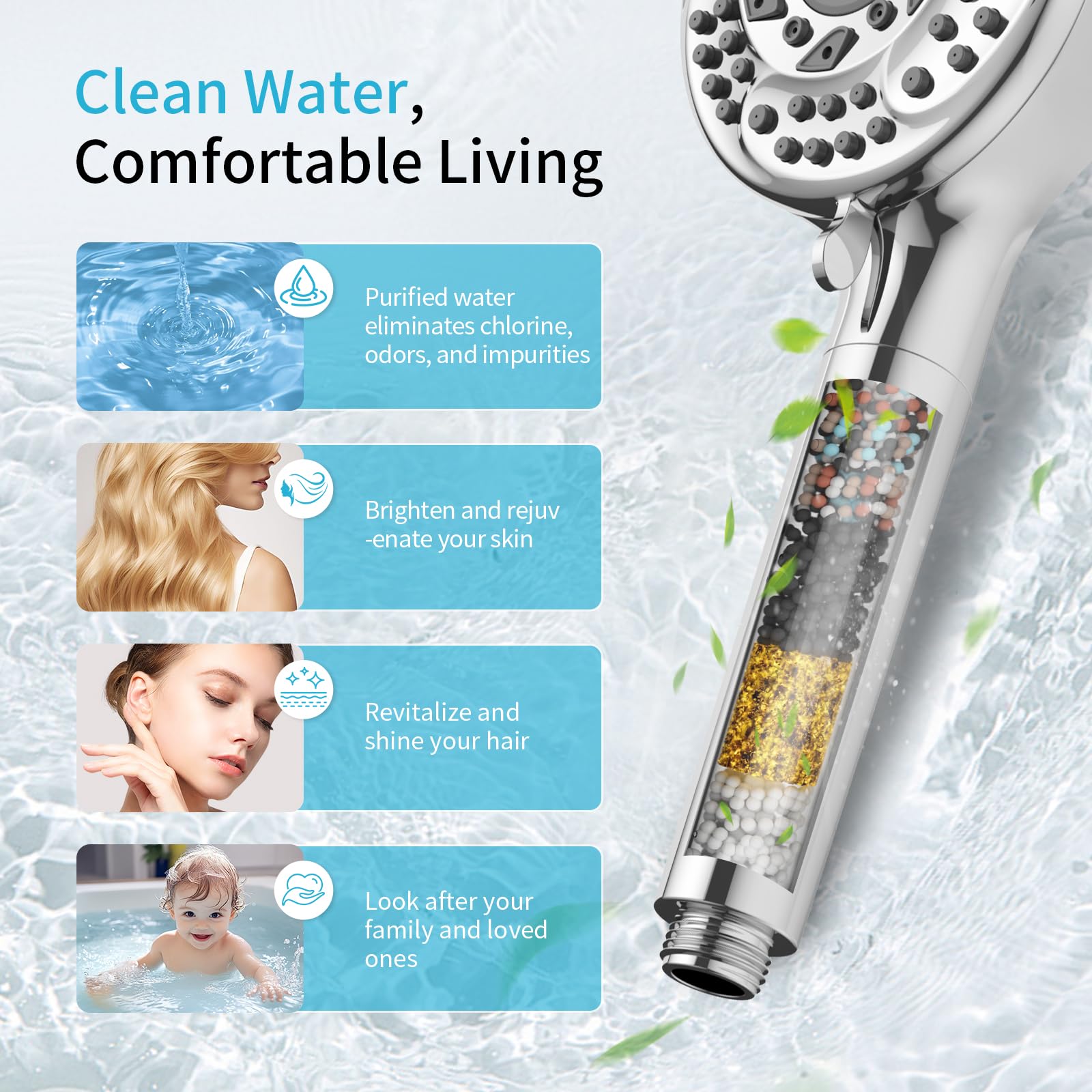 Handheld Shower System with Adjustable Bracket