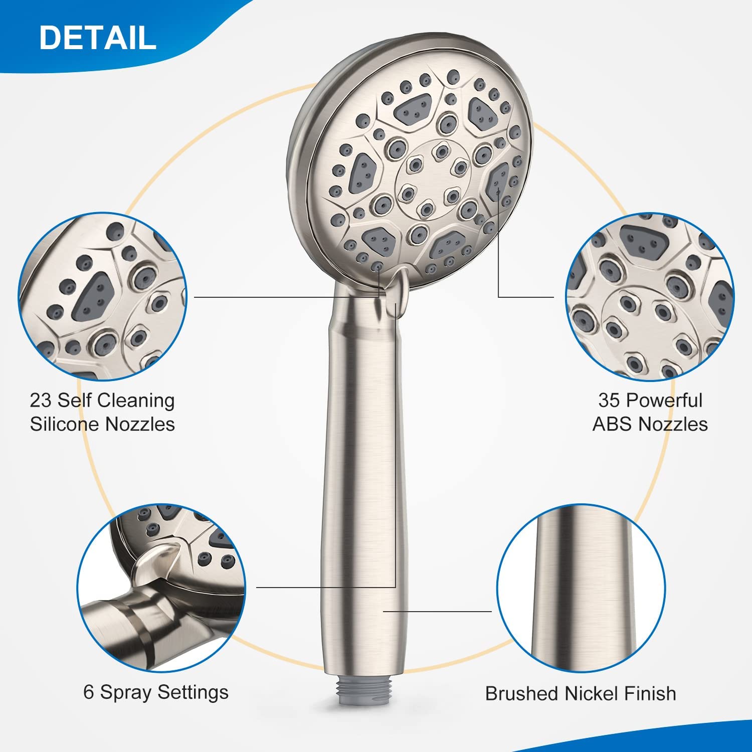 Handheld Shower with Adjustable Bracket