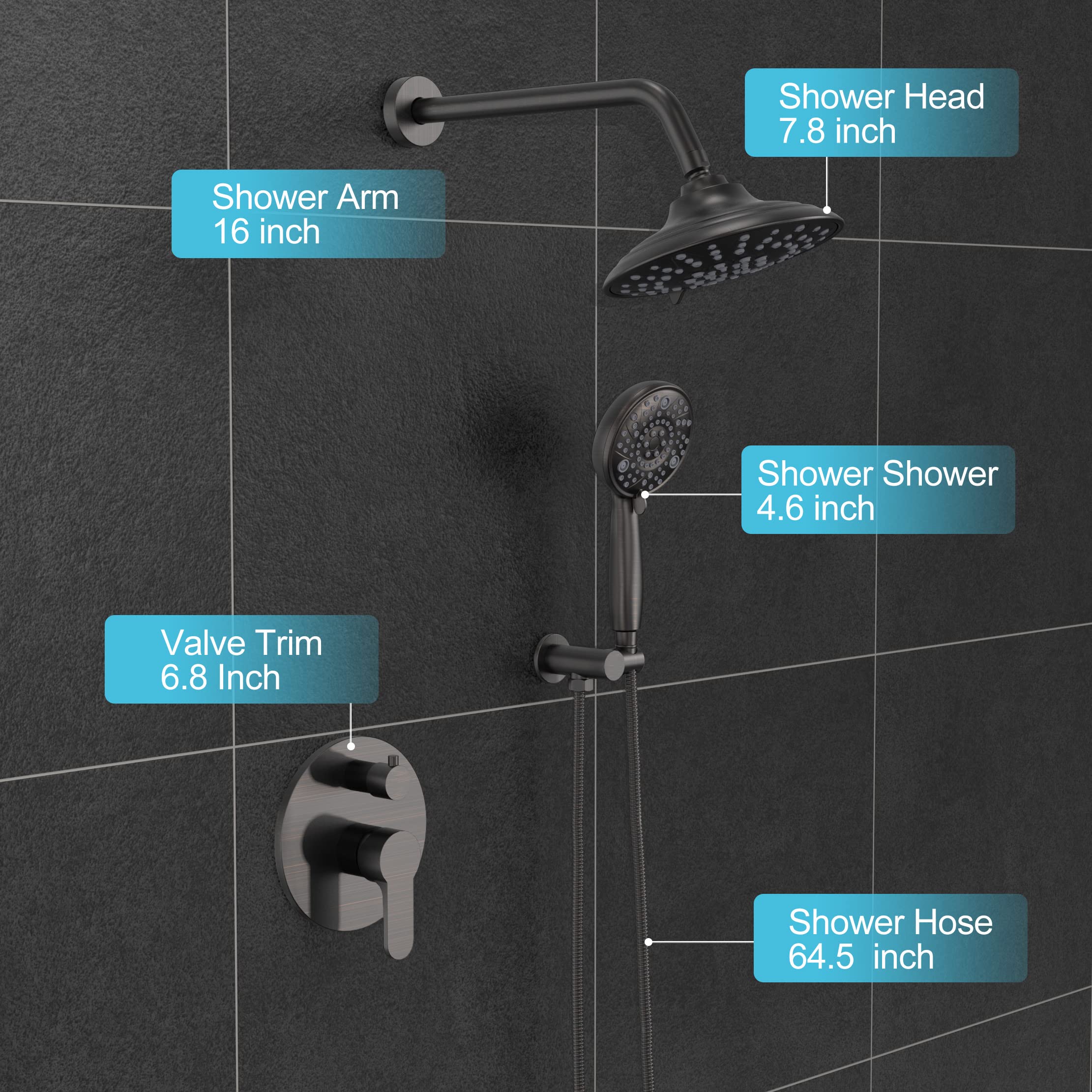 ABS Shower Set (Round)