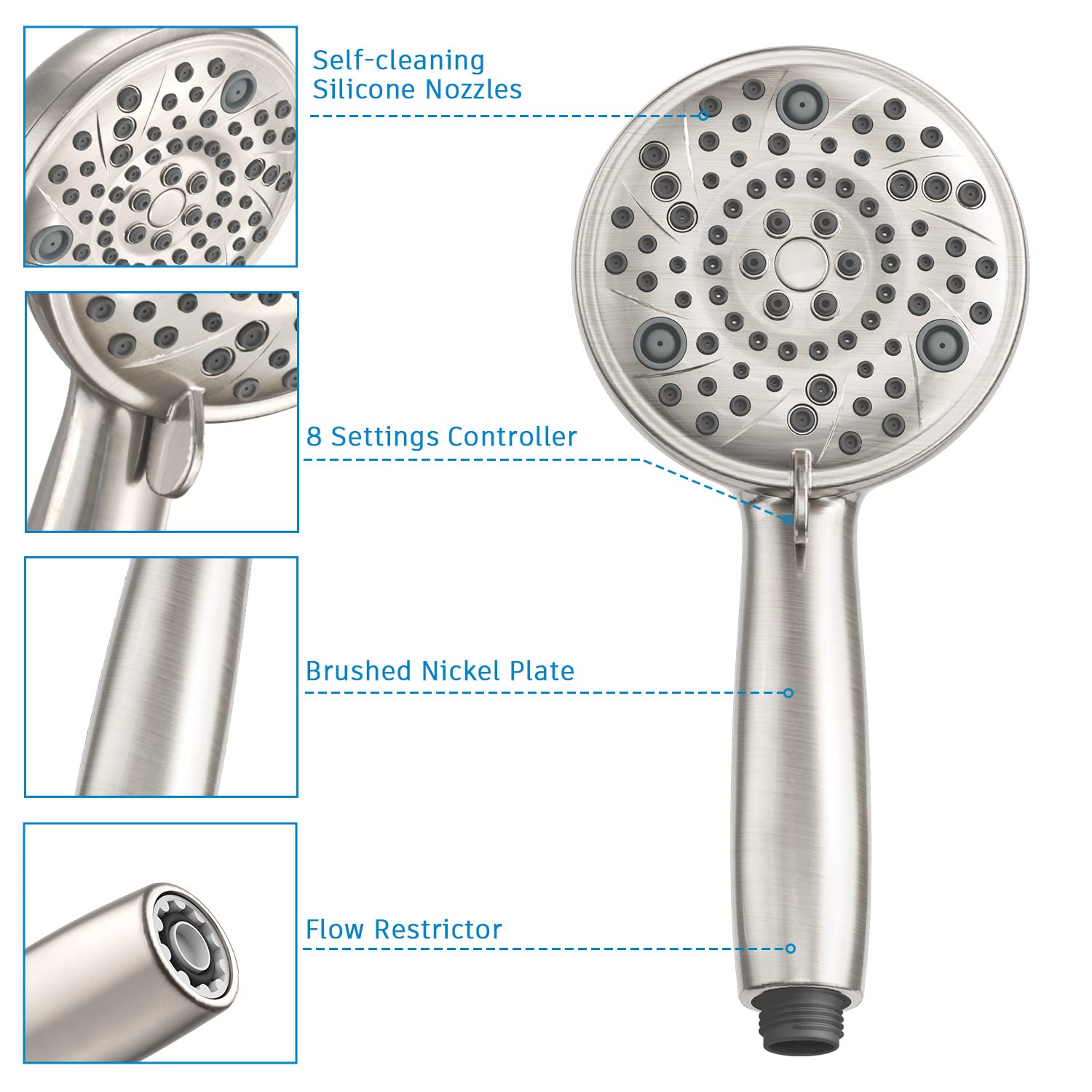 Handheld Shower System with Adjustable Bracket