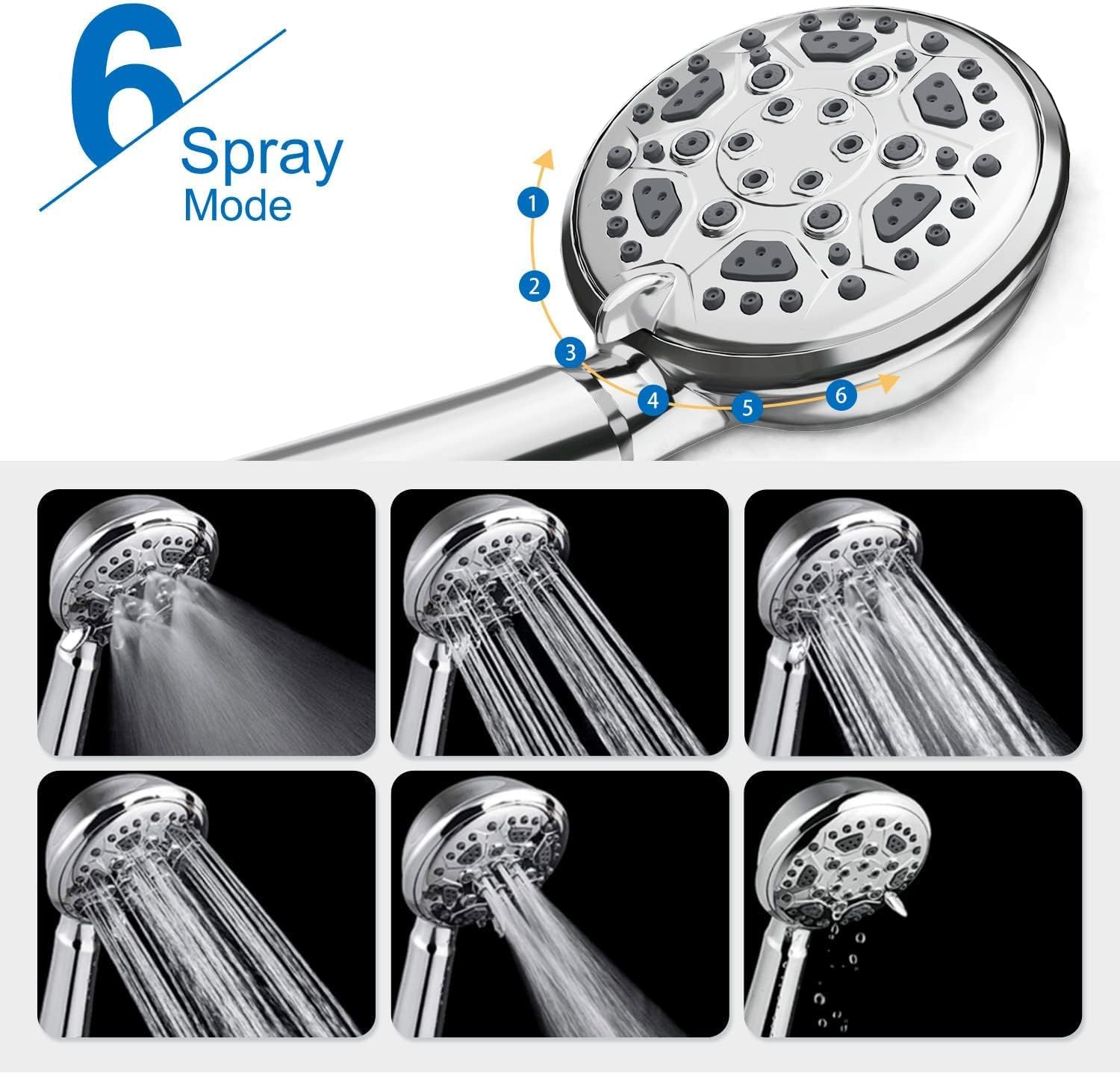Handheld Shower with Adjustable Bracket