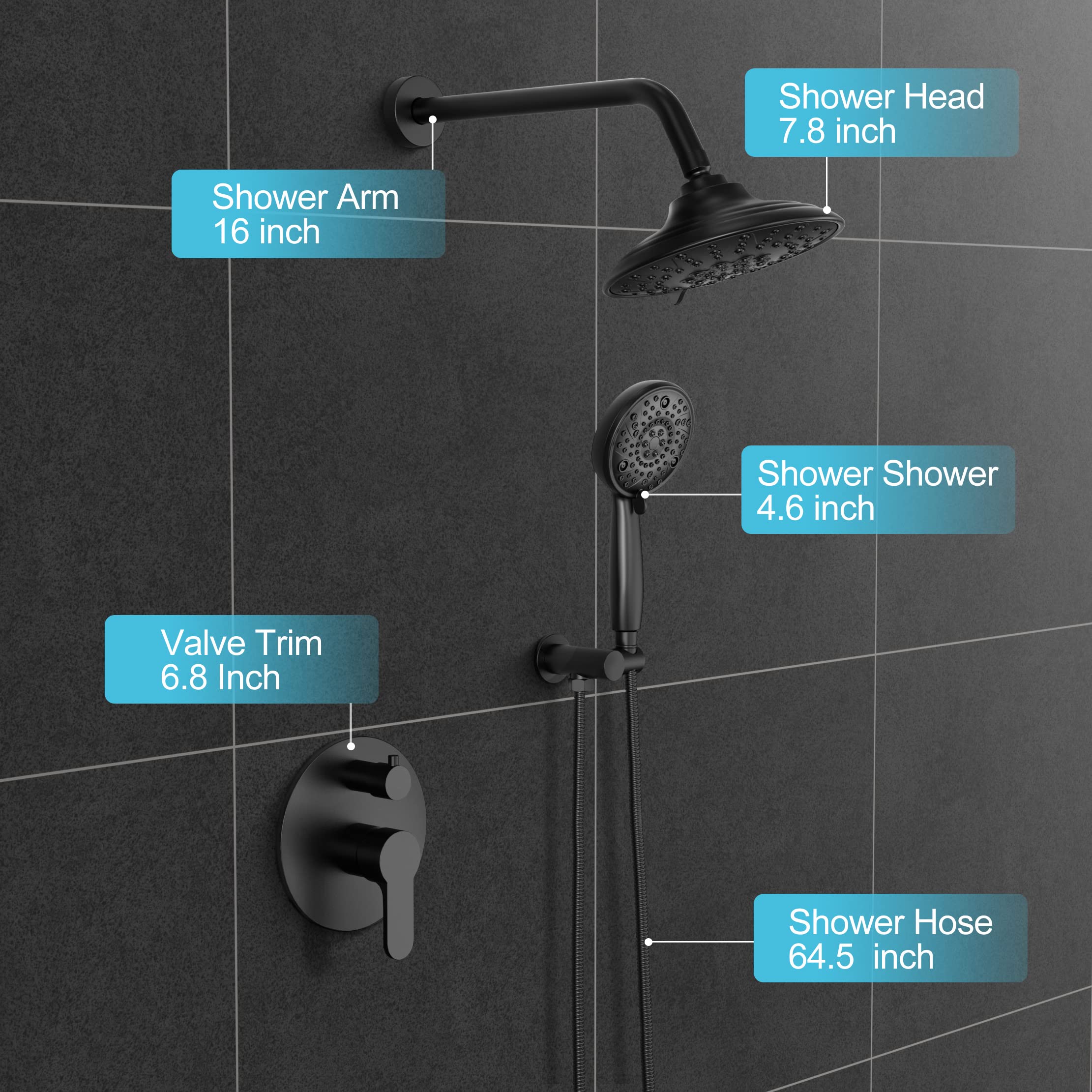 ABS Shower Set (Round)