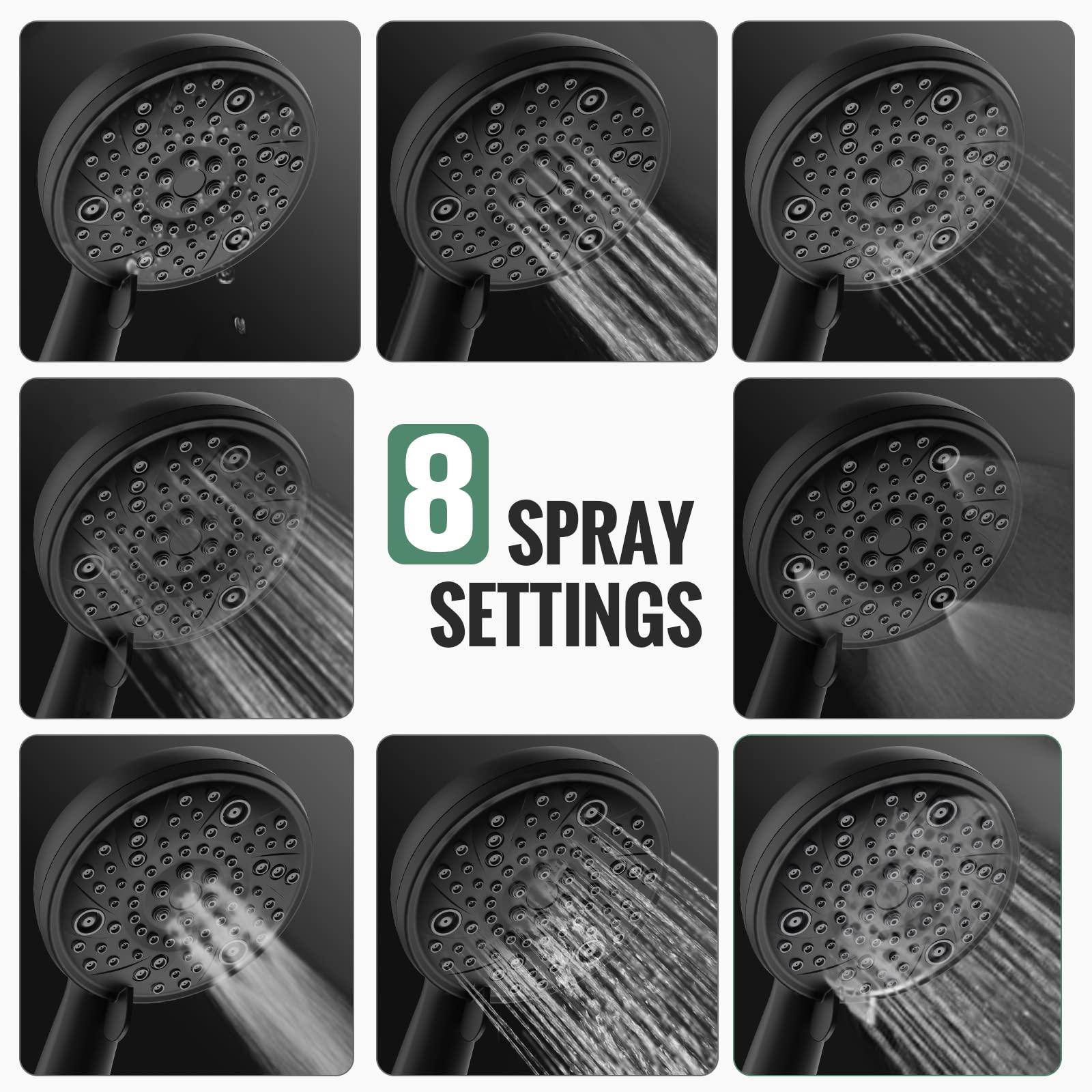 Handheld Shower System with Adjustable Bracket