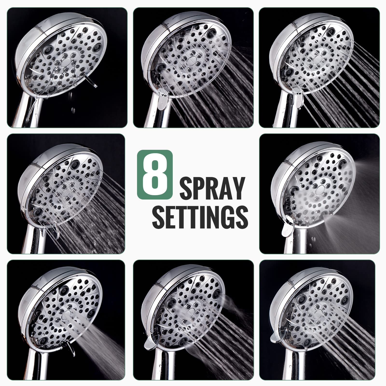 Handheld Shower System with Adjustable Bracket