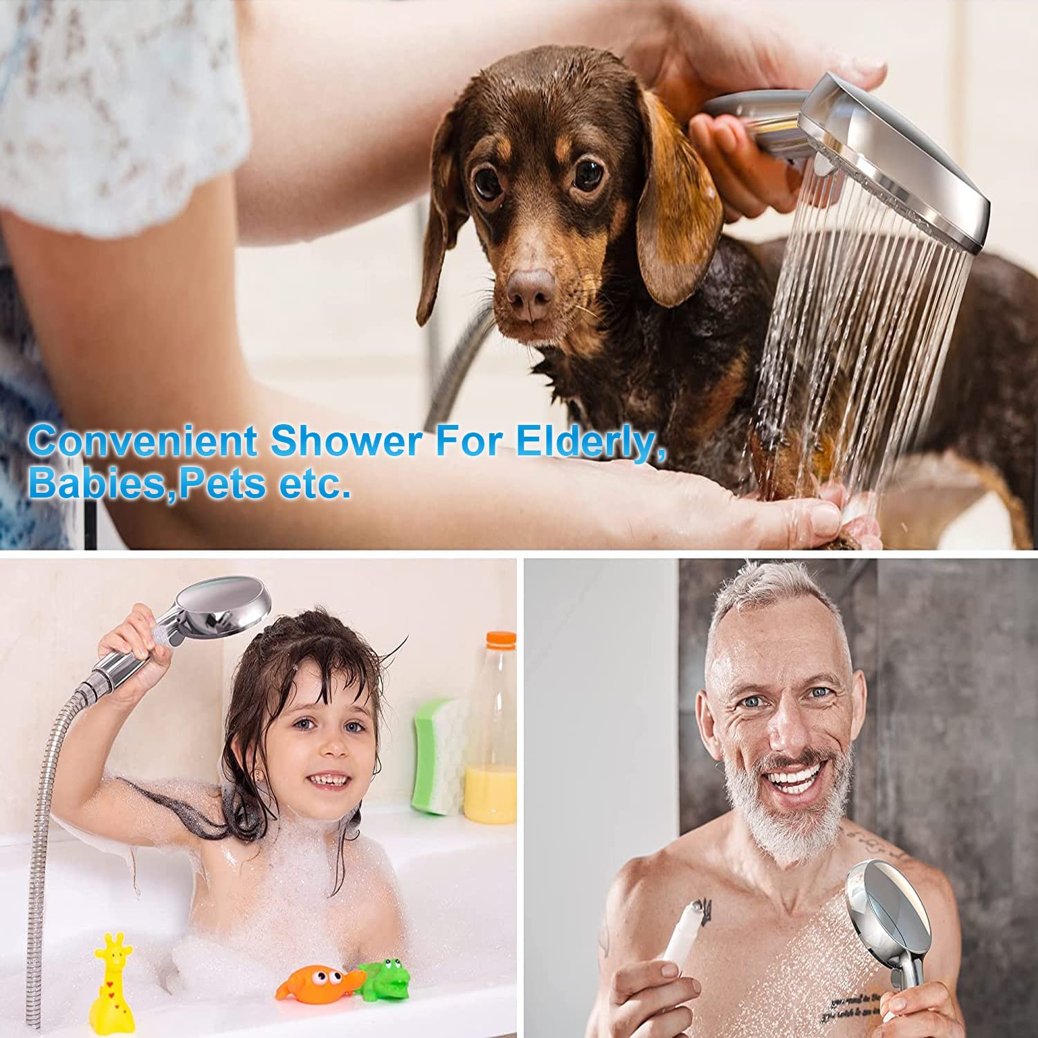 Handheld Shower System with Adjustable Bracket