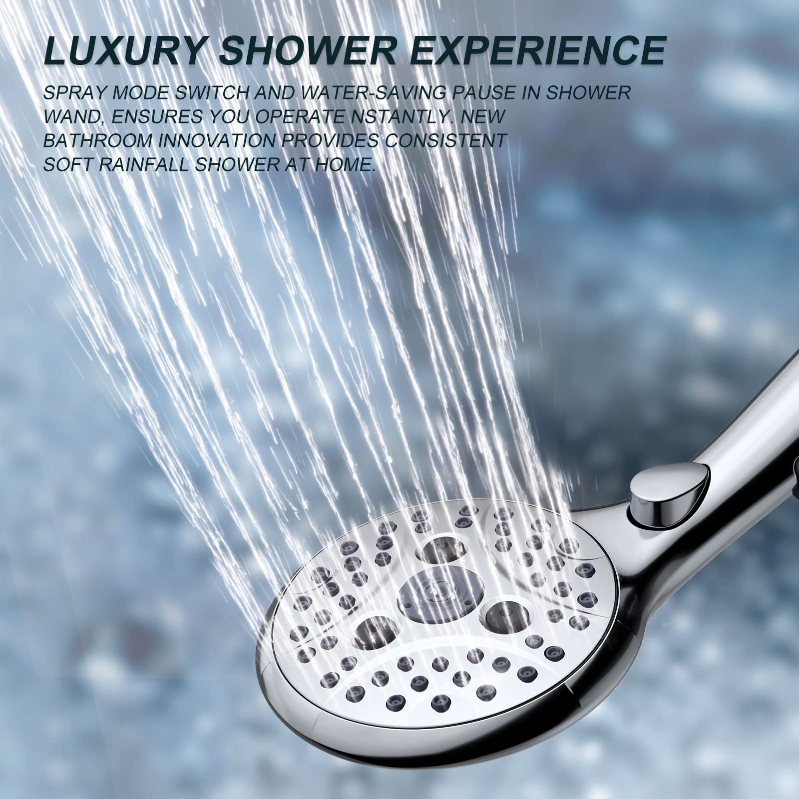 7-Setting Handheld Shower with Pause Switch