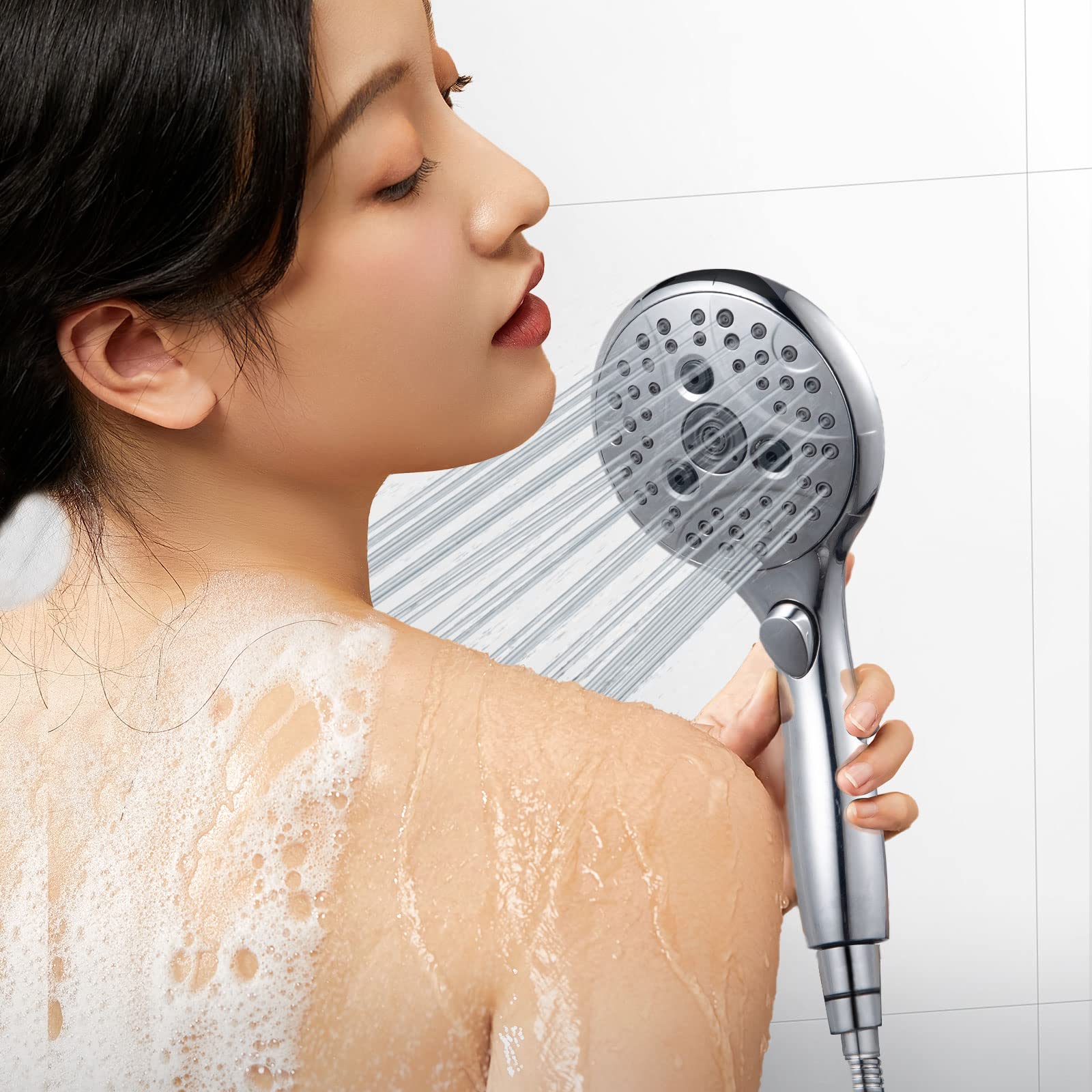 7-Setting Handheld Shower with Pause Switch