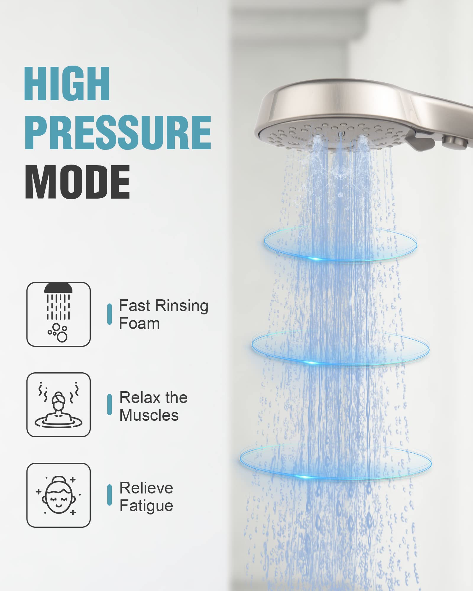 12-Function Handheld Shower with Extra Long Hose