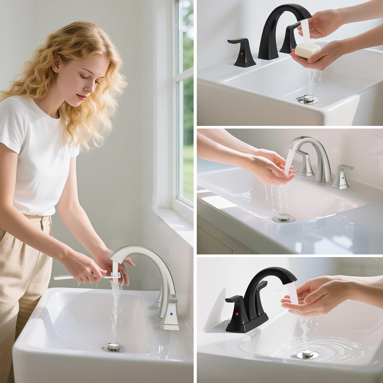 Universal Metal Pop-Up Drain Stopper with Hair Catcher