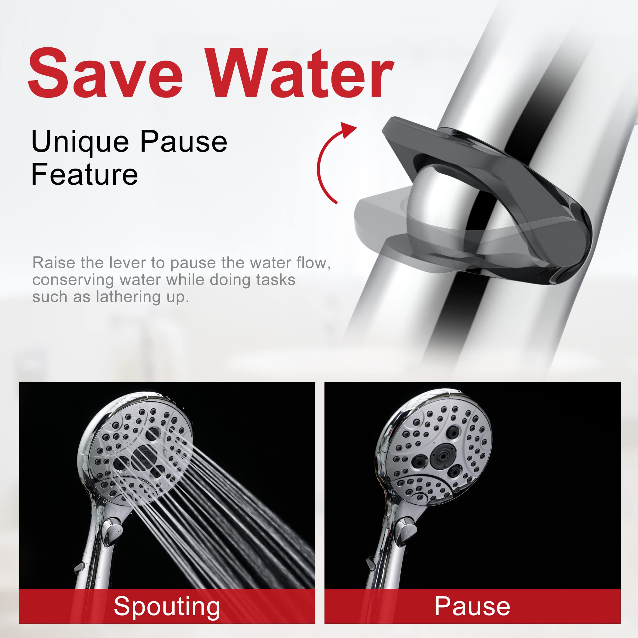 6-Function Handheld Shower