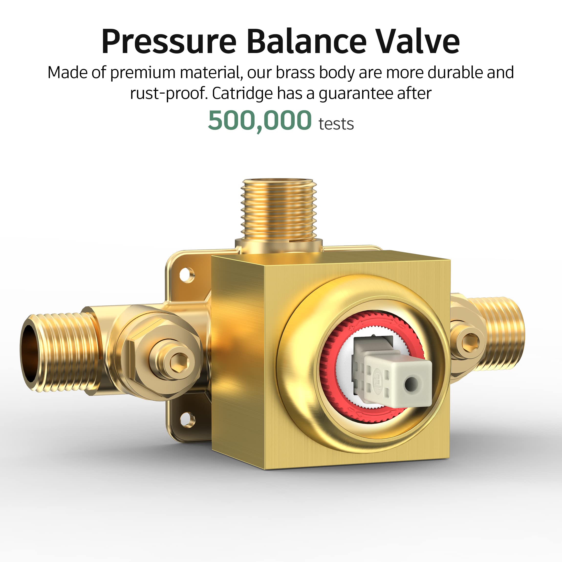 8 Inch Cross Bar Shower Kit （Square）