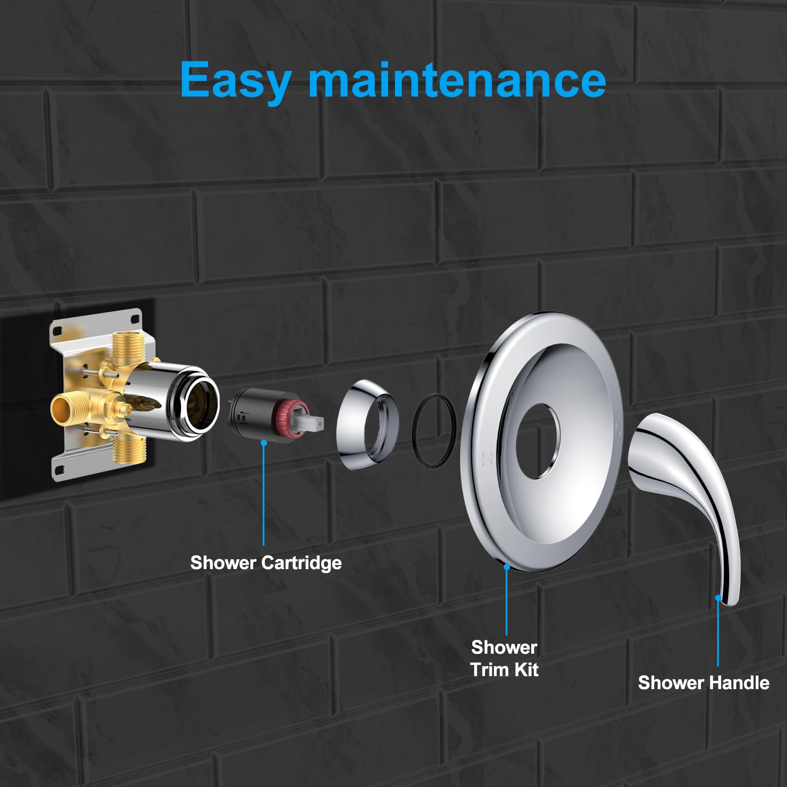 9 Inch Shower Set (Bathtub)