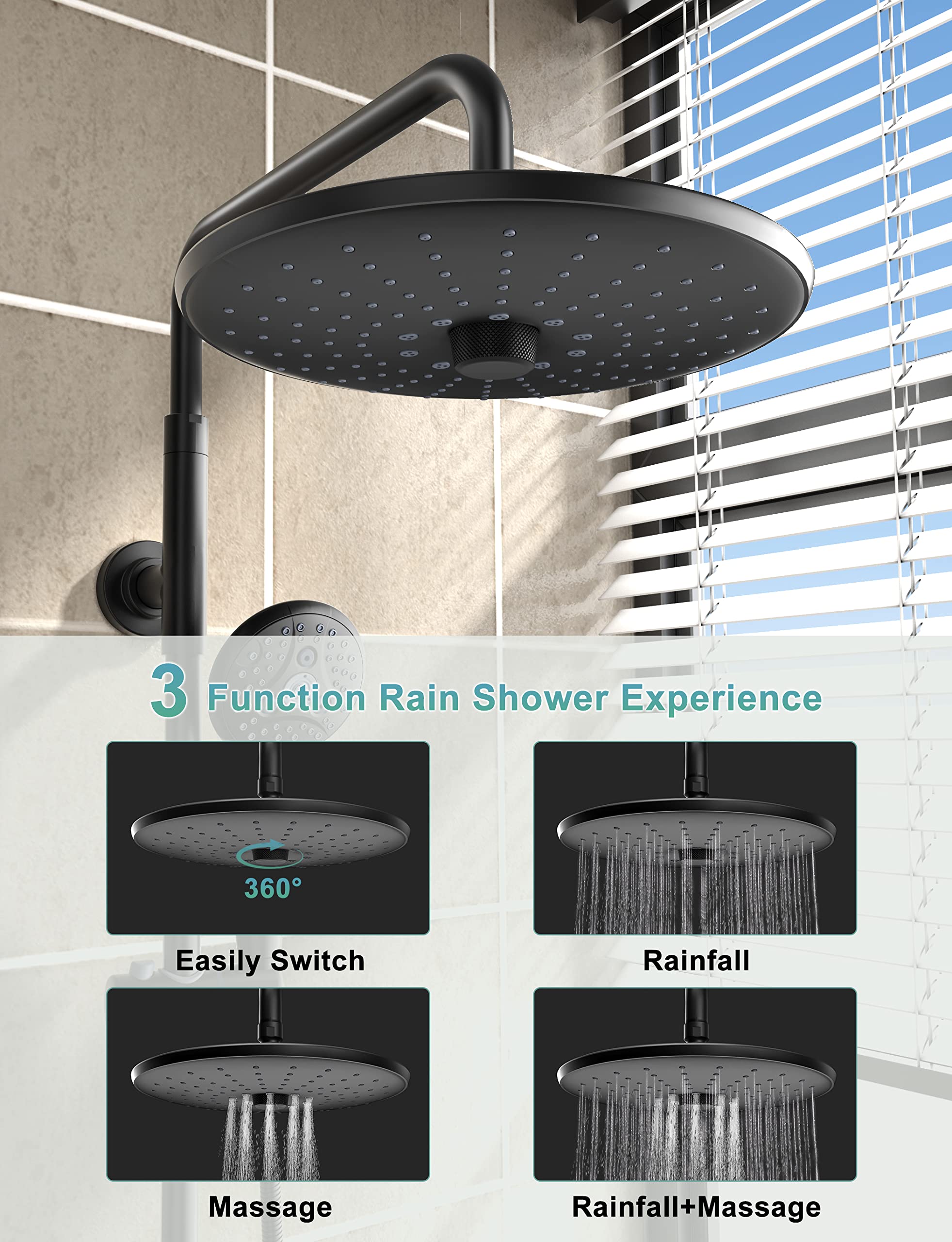 Gooseneck Shower Set (Bathtub)