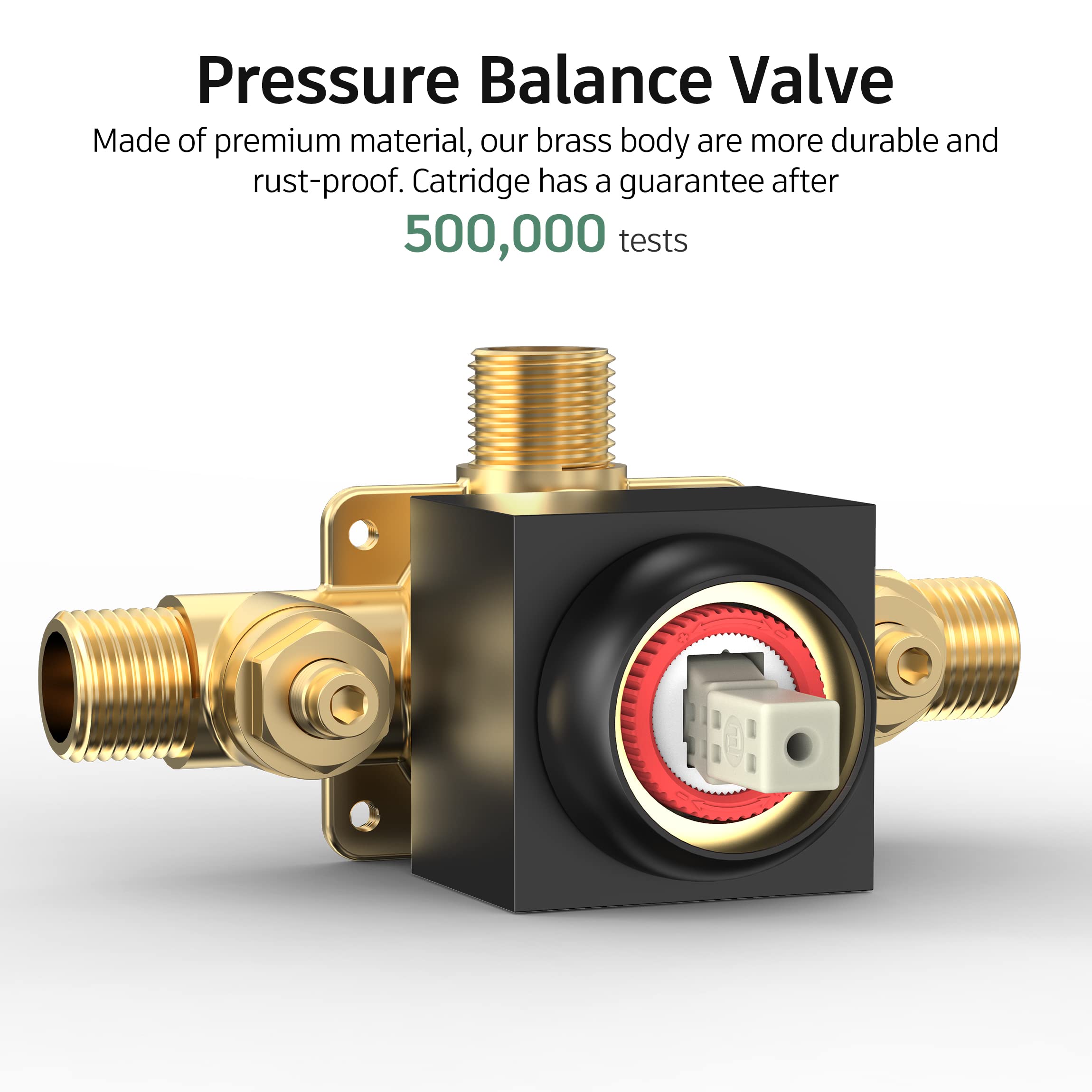 8 Inch Cross Bar Shower Kit （Square）