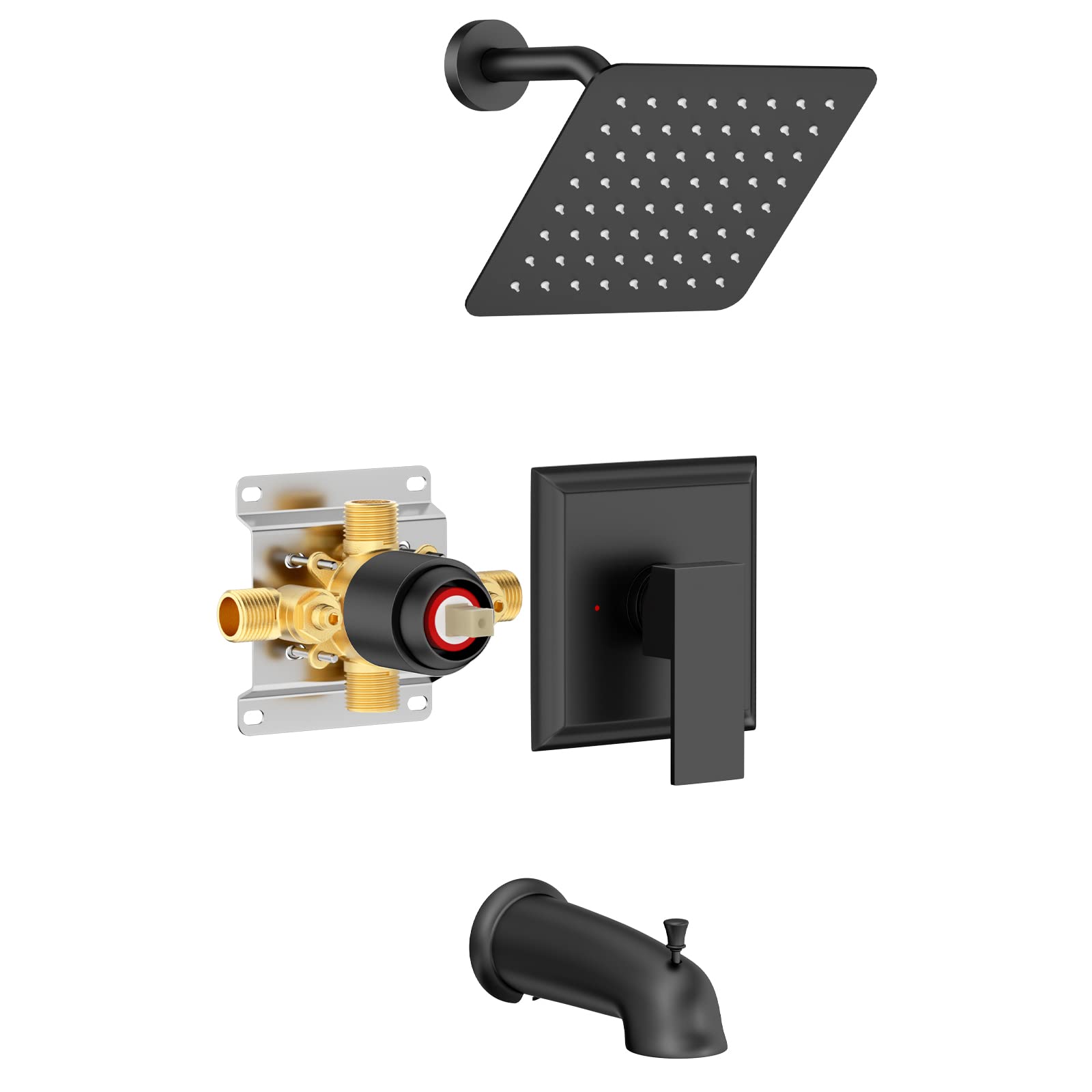 8 Inch Bend Pipe Shower Set (Bathtub)