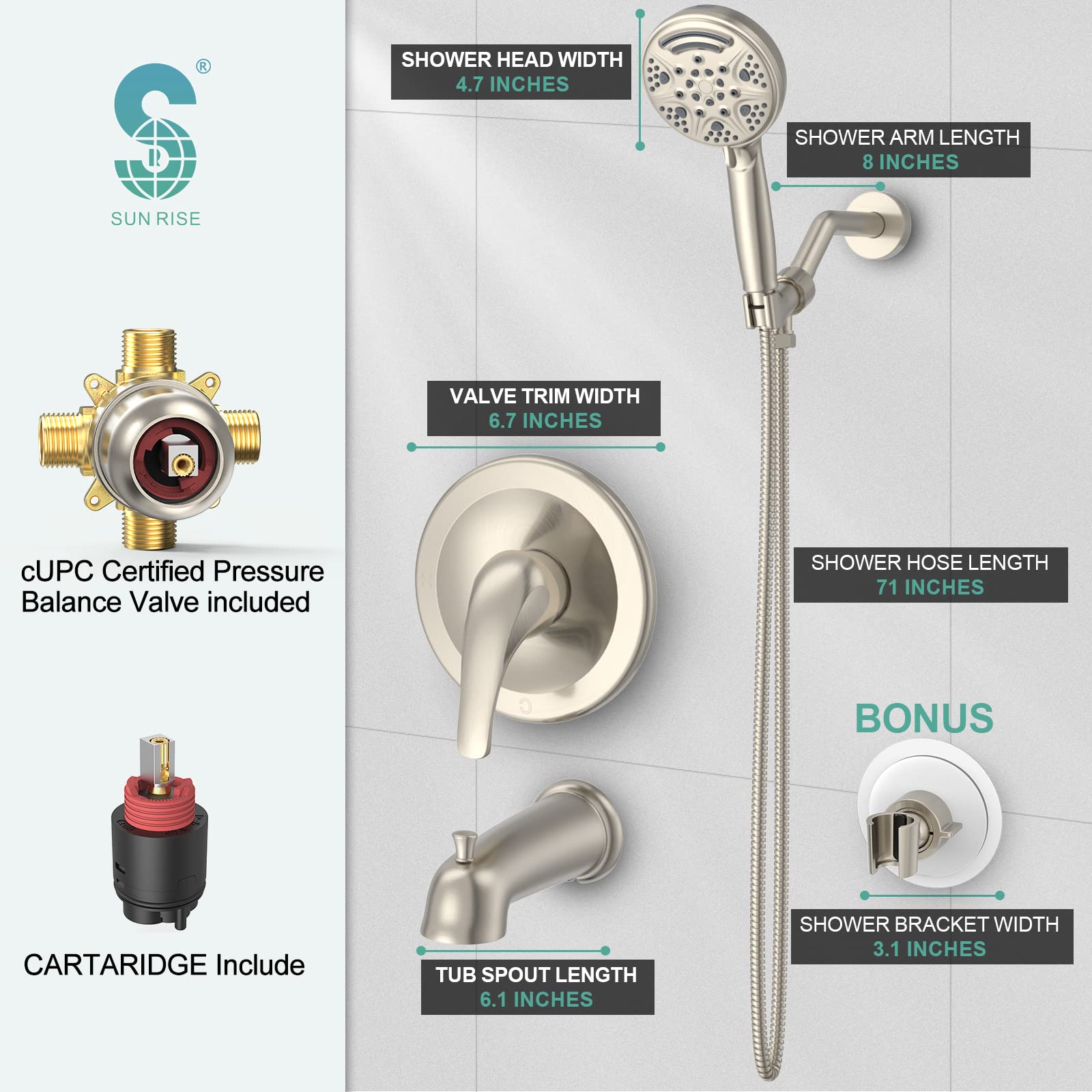 Handheld Shower Set (Bathtub)