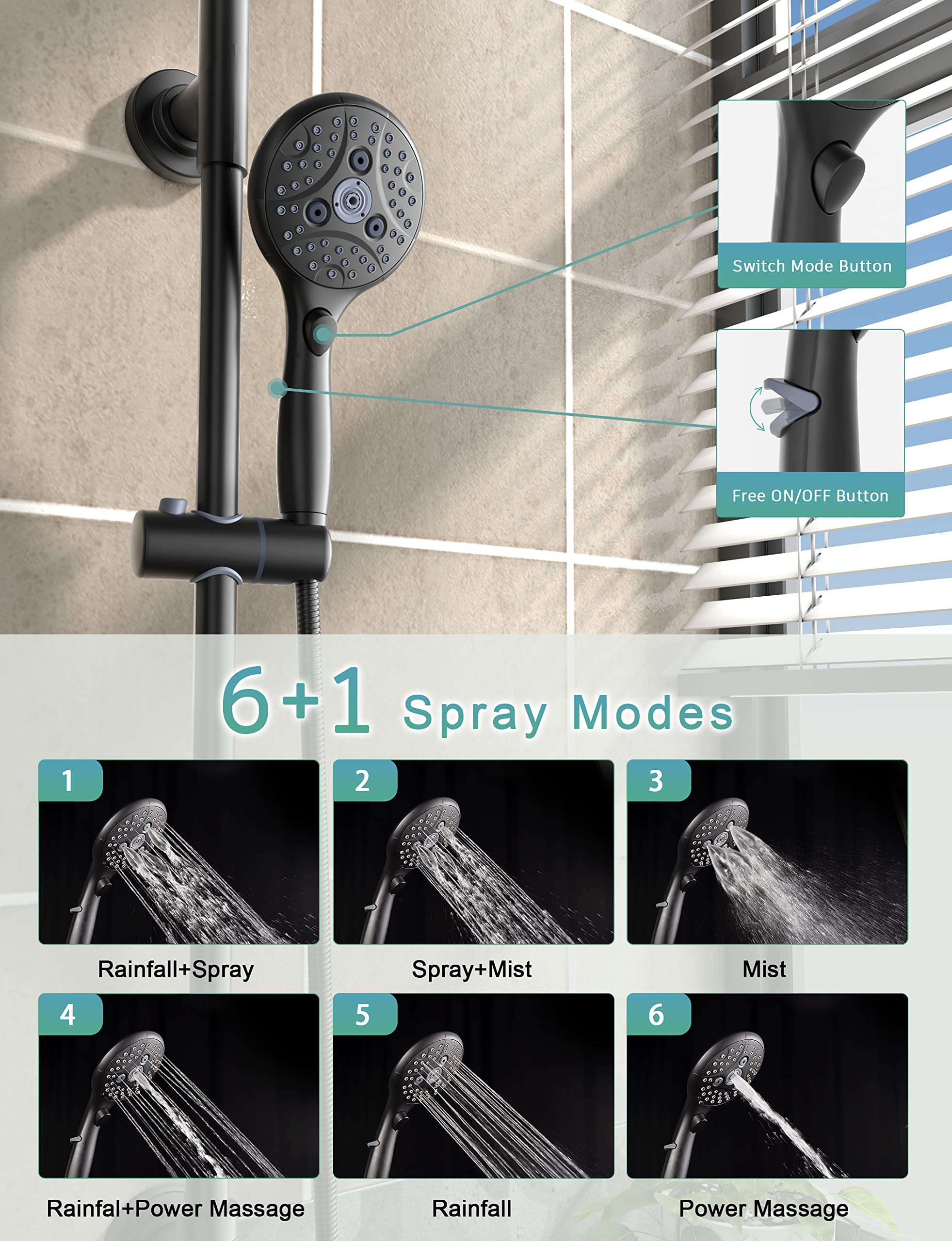 Gooseneck Shower Set (Bathtub)