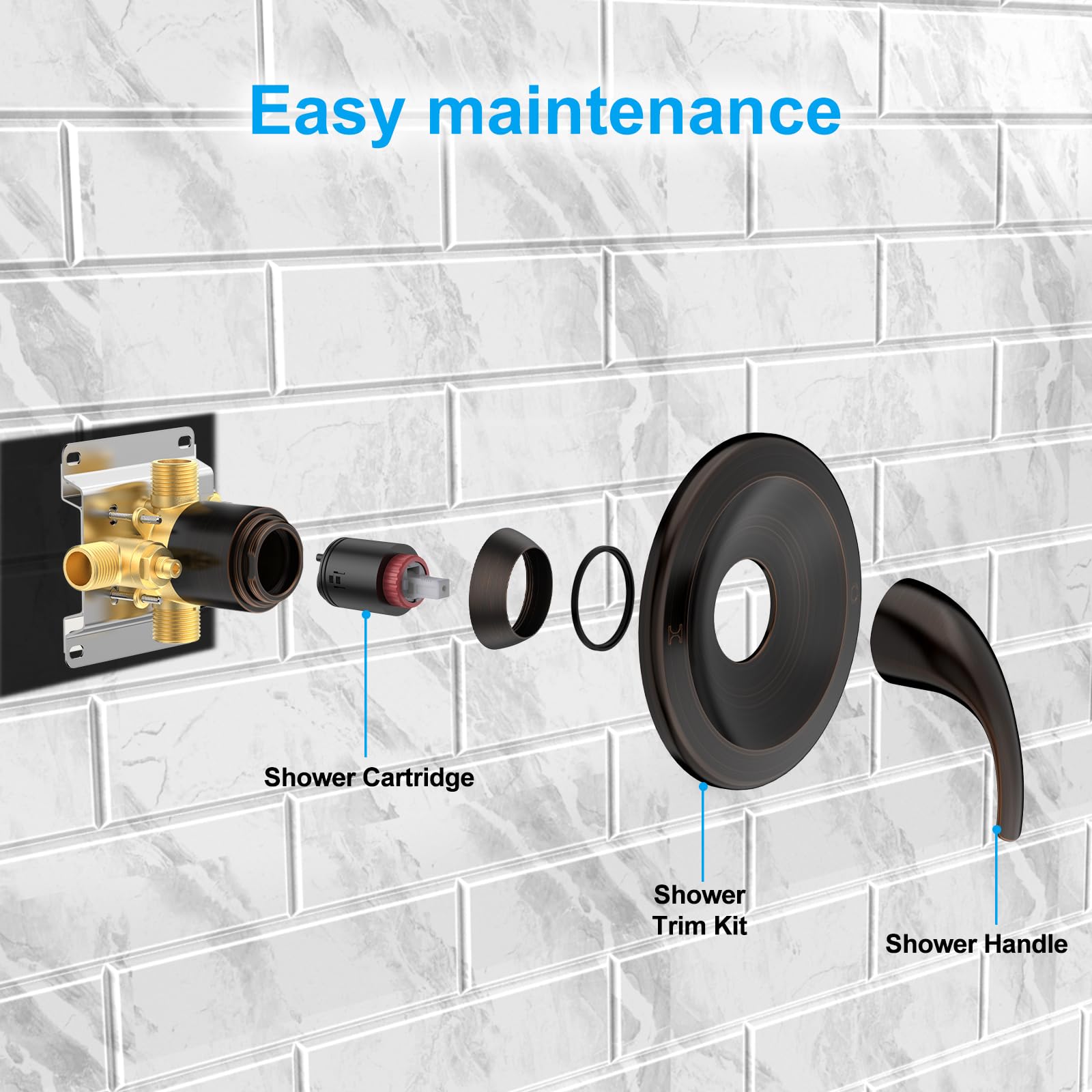 9 Inch Shower Set (Bathtub)