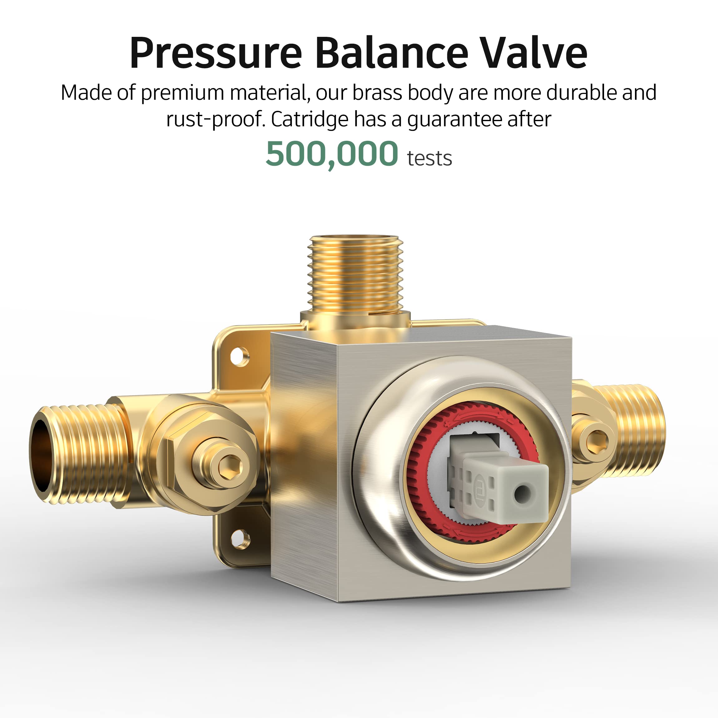 8 Inch Cross Bar Shower Kit （Square）