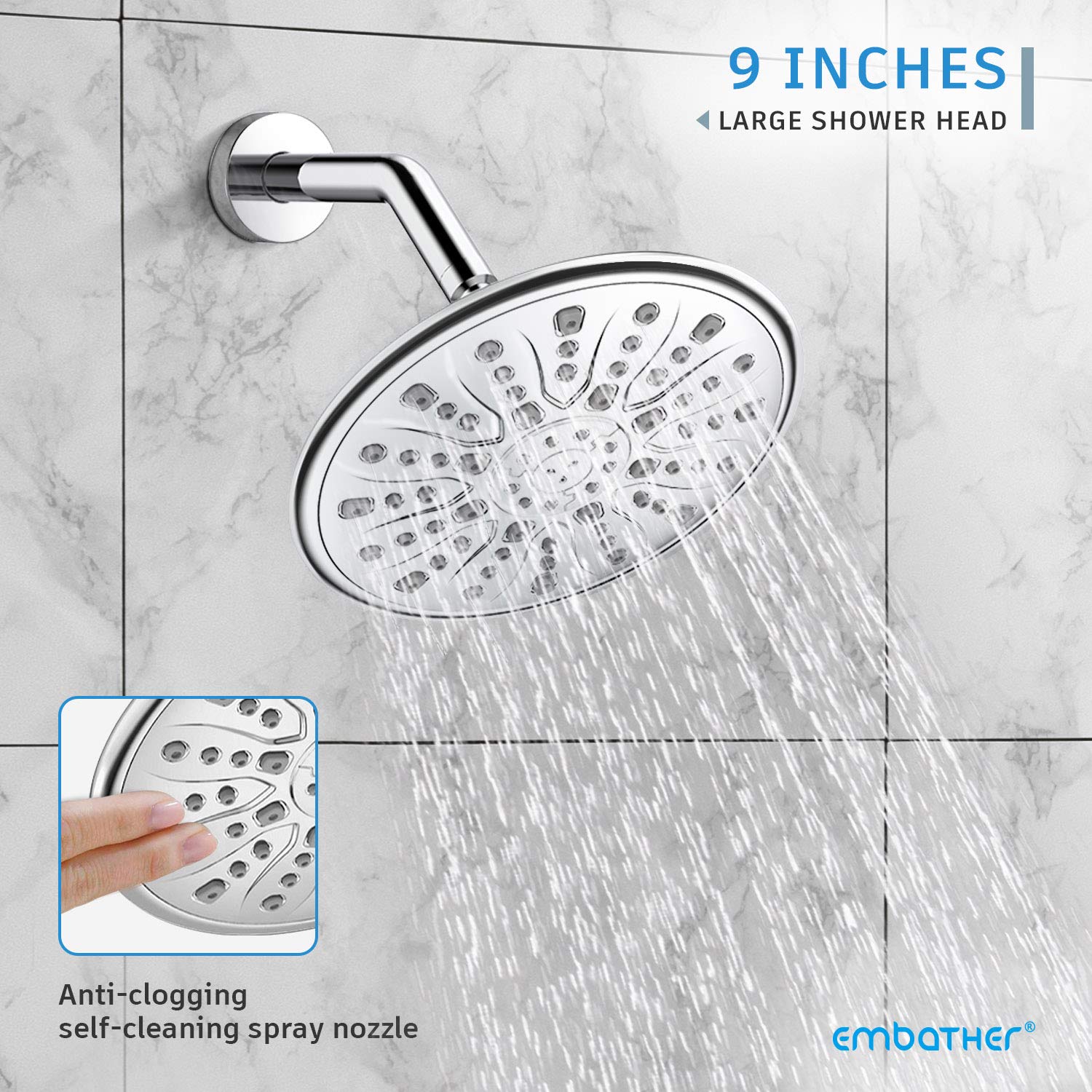 9 Inch Shower Set (Bathtub)