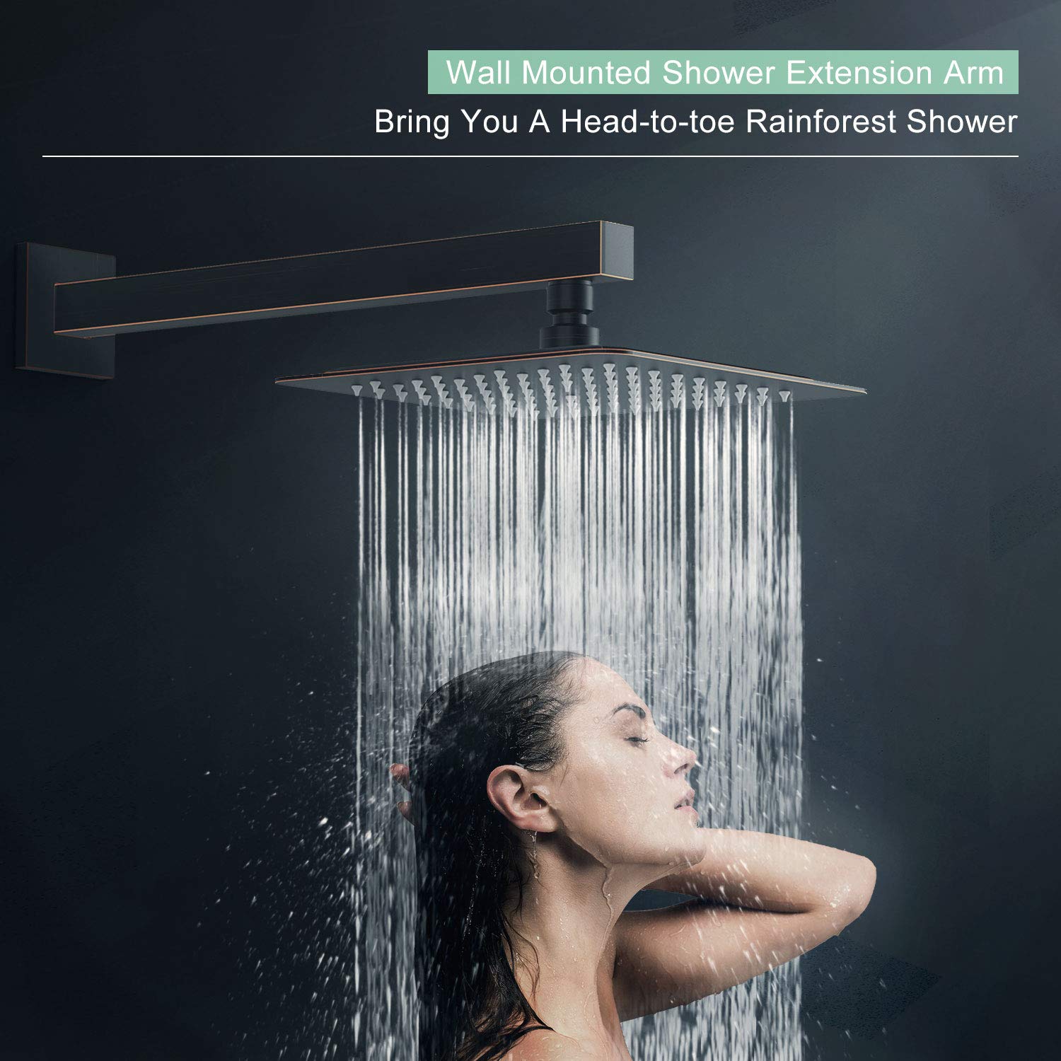 8 Inch Cross Bar Shower Kit （Square）