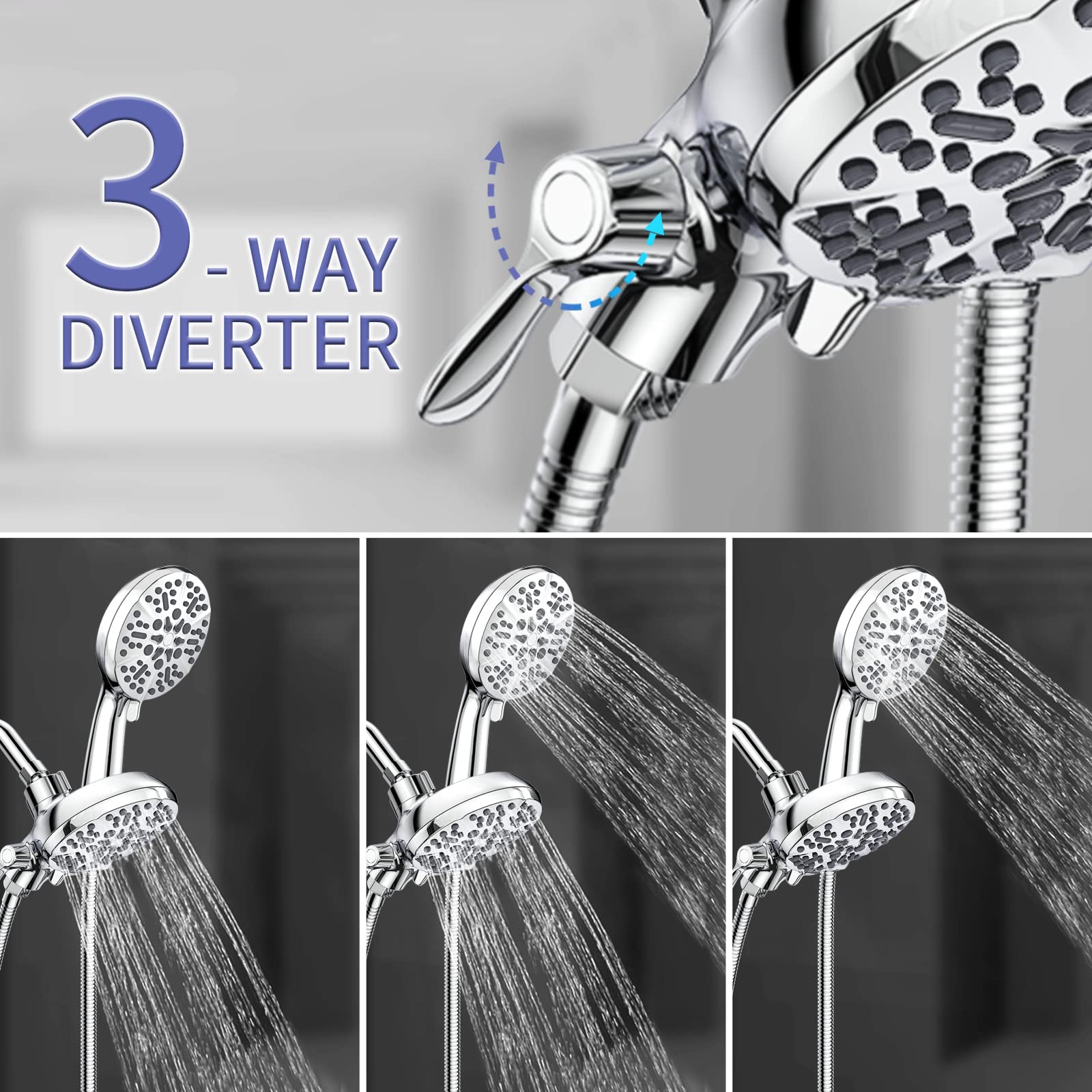 Dual Shower Head Wall Mounted System