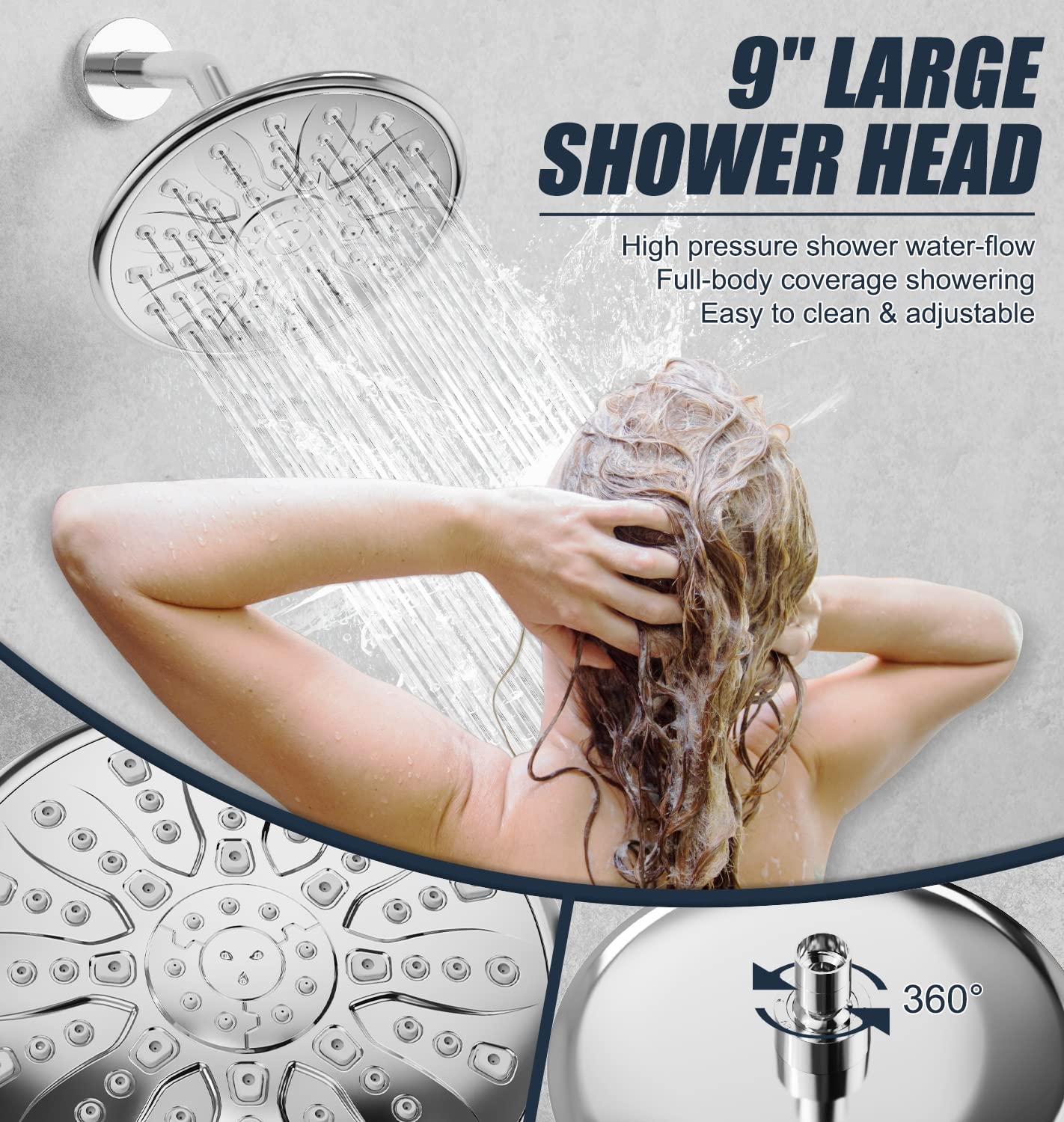 9 Inch Shower Set (Bathtub)