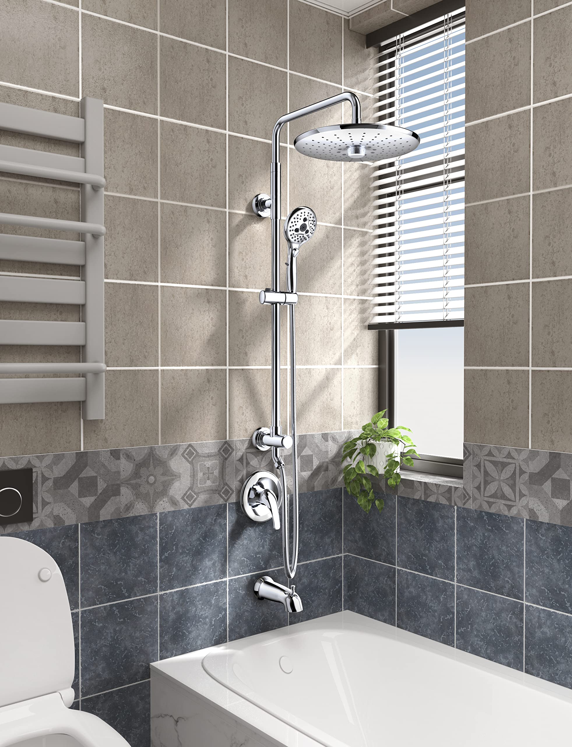 Gooseneck Shower Set (Bathtub)