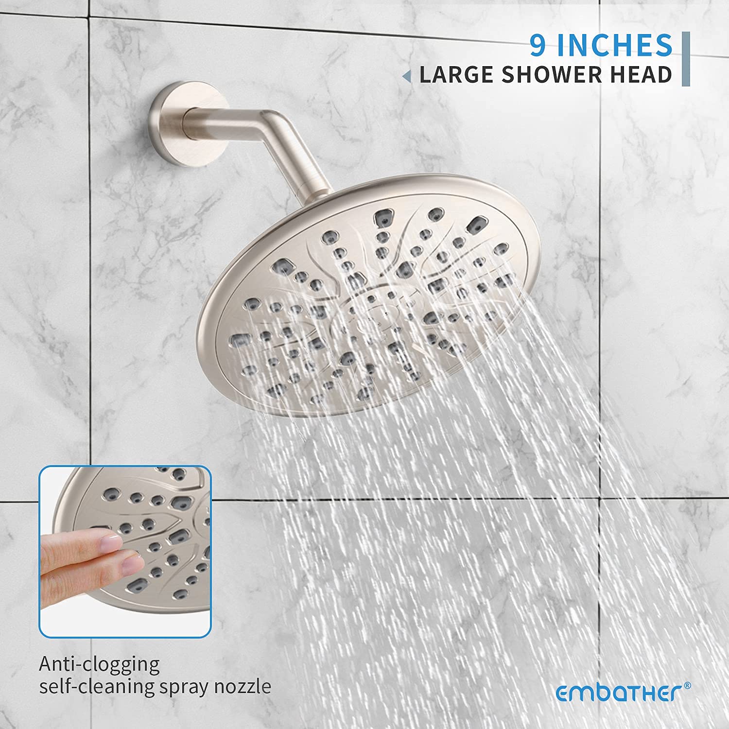 9 Inch Shower Set (Bathtub)