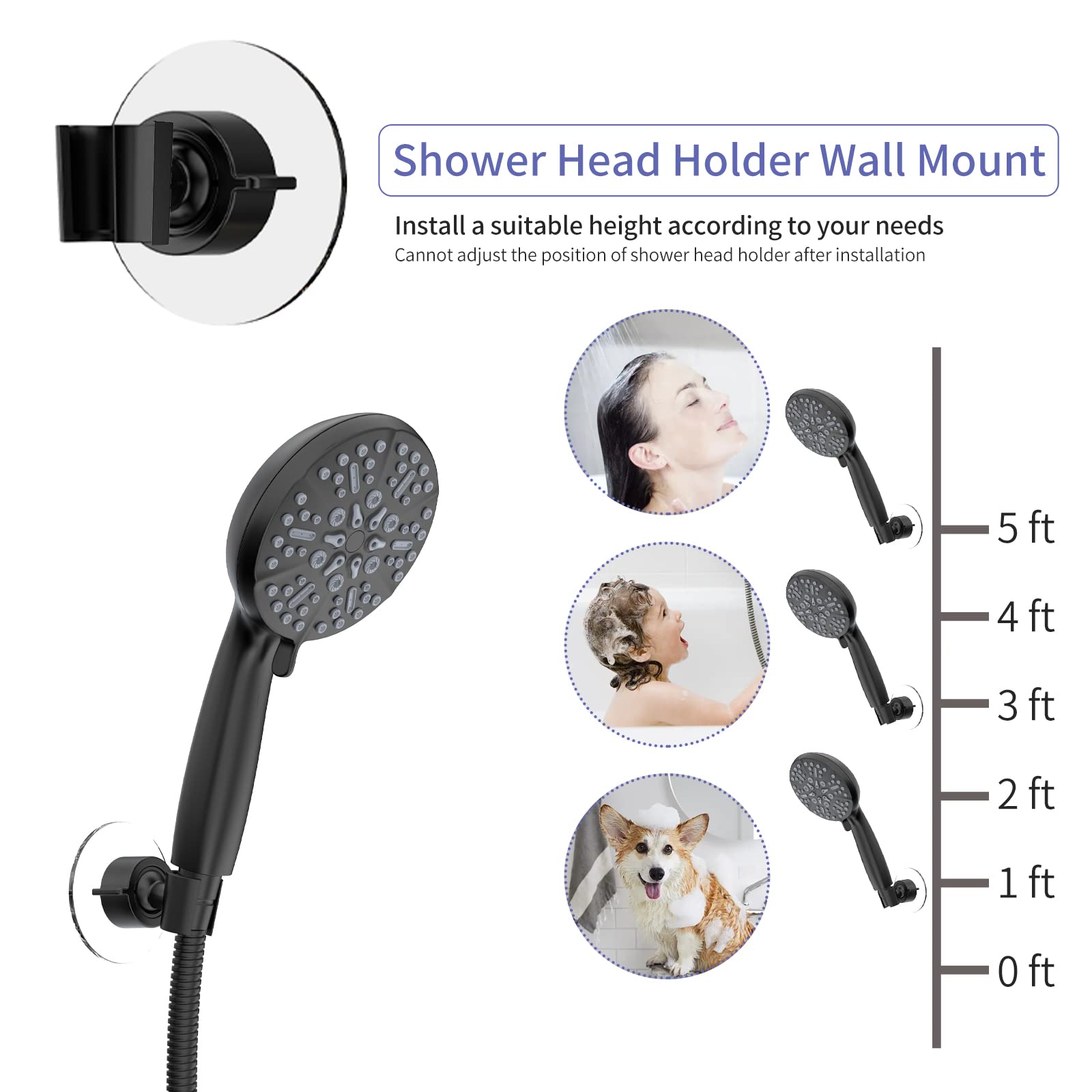 Dual Shower Head Wall Mounted System