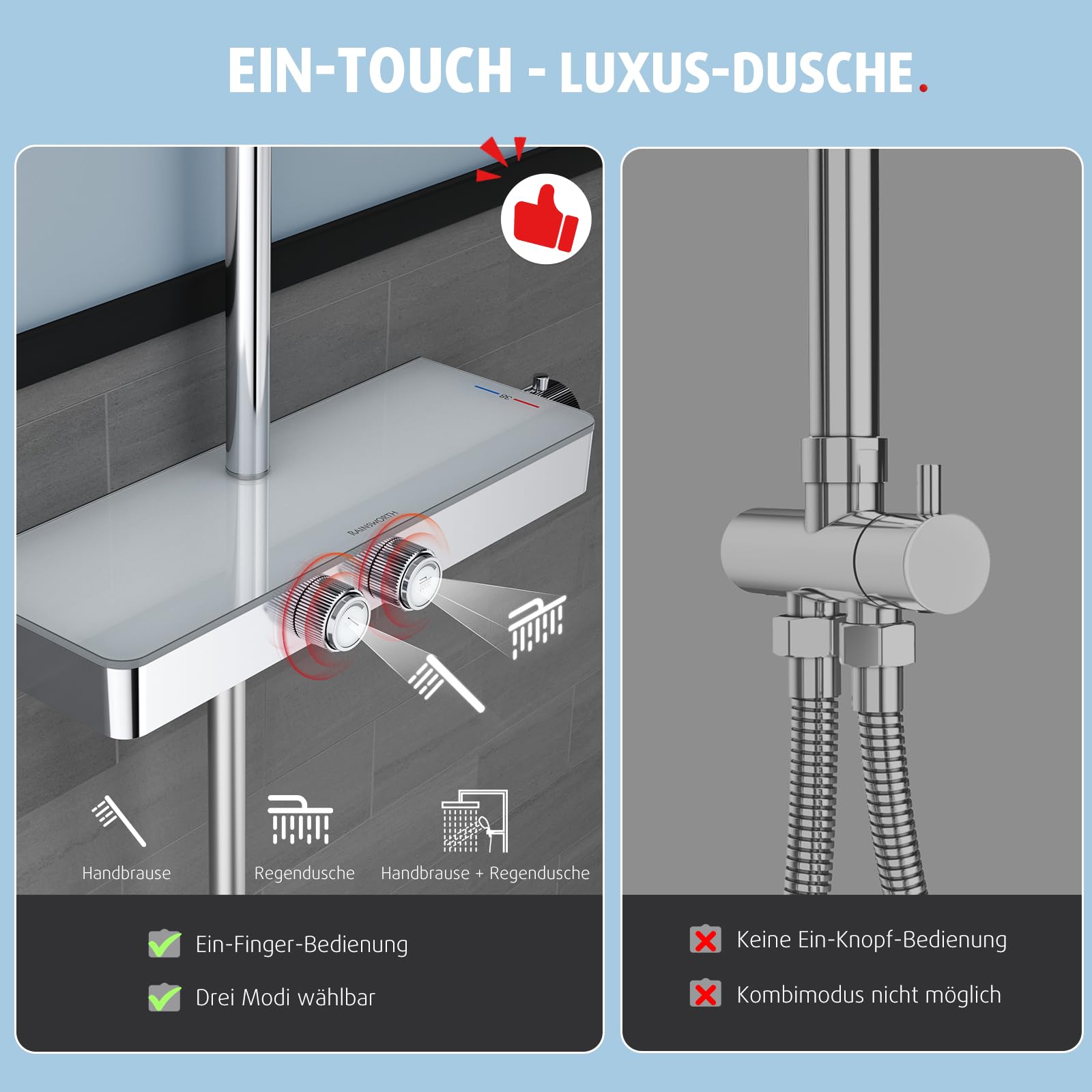 10 Inch Shower Set (Thermostatic)