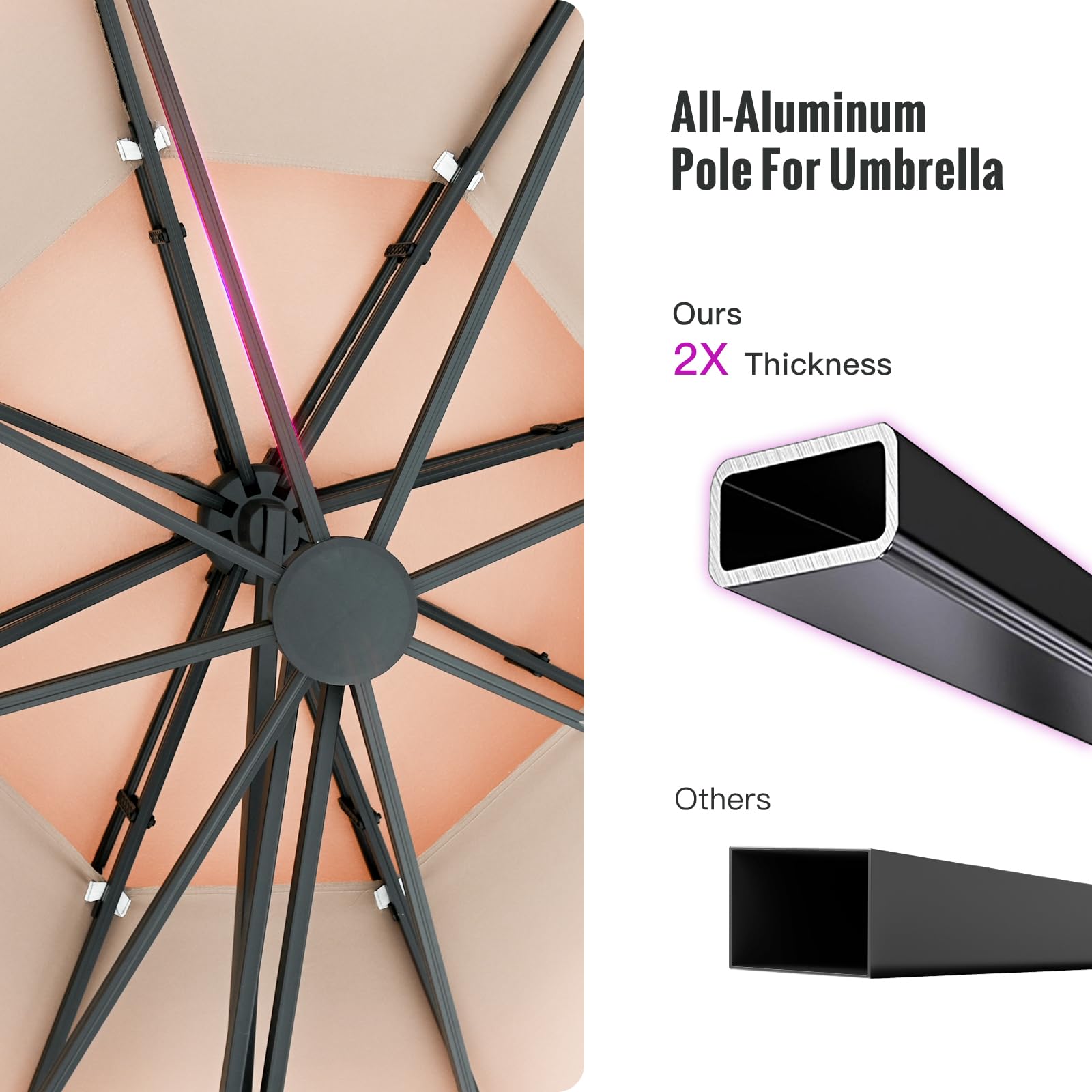 Patio Umbrella Outdoor 11Ft